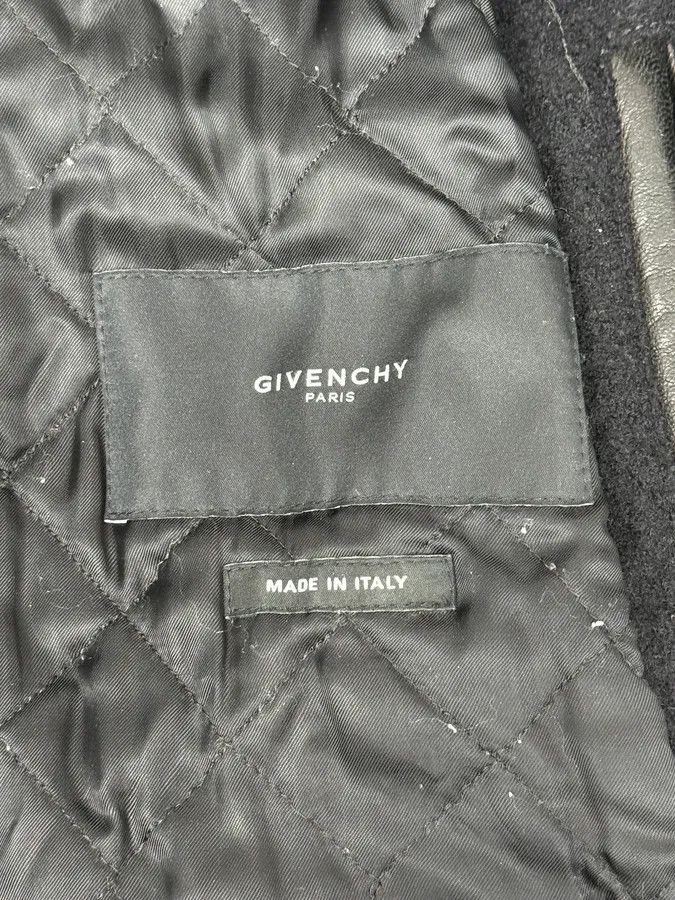 Givenchy AW2013 Givenchy Black Leather Sleeves Bomber Teddy Jacket by Riccardo Tisci Size US M / EU 48-50 / 2 - 13 Thumbnail