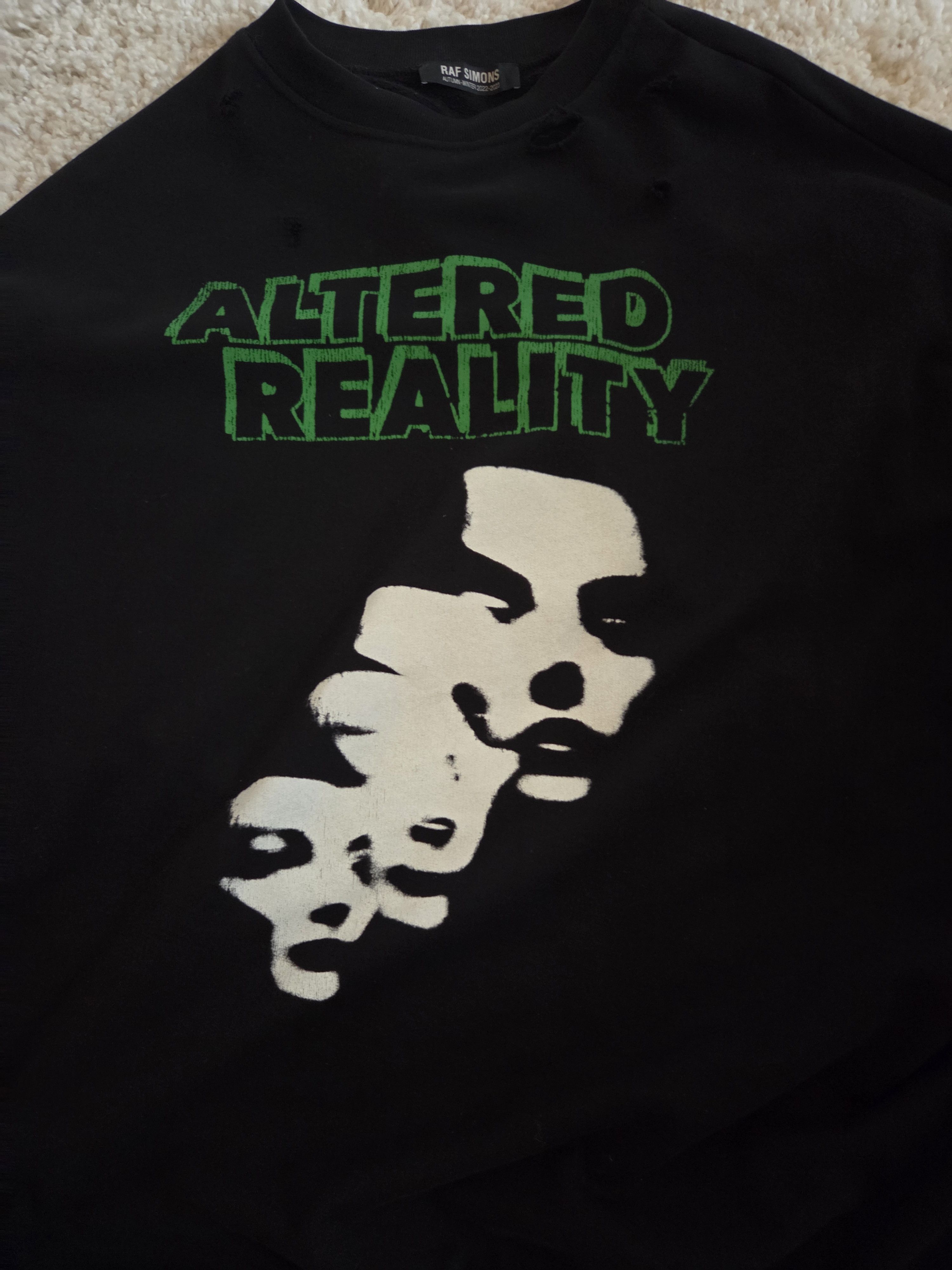 Raf Simons Raf Simons distressed "Altered Reality" Sweatshirt Size US XL / EU 56 / 4 - 2 Thumbnail