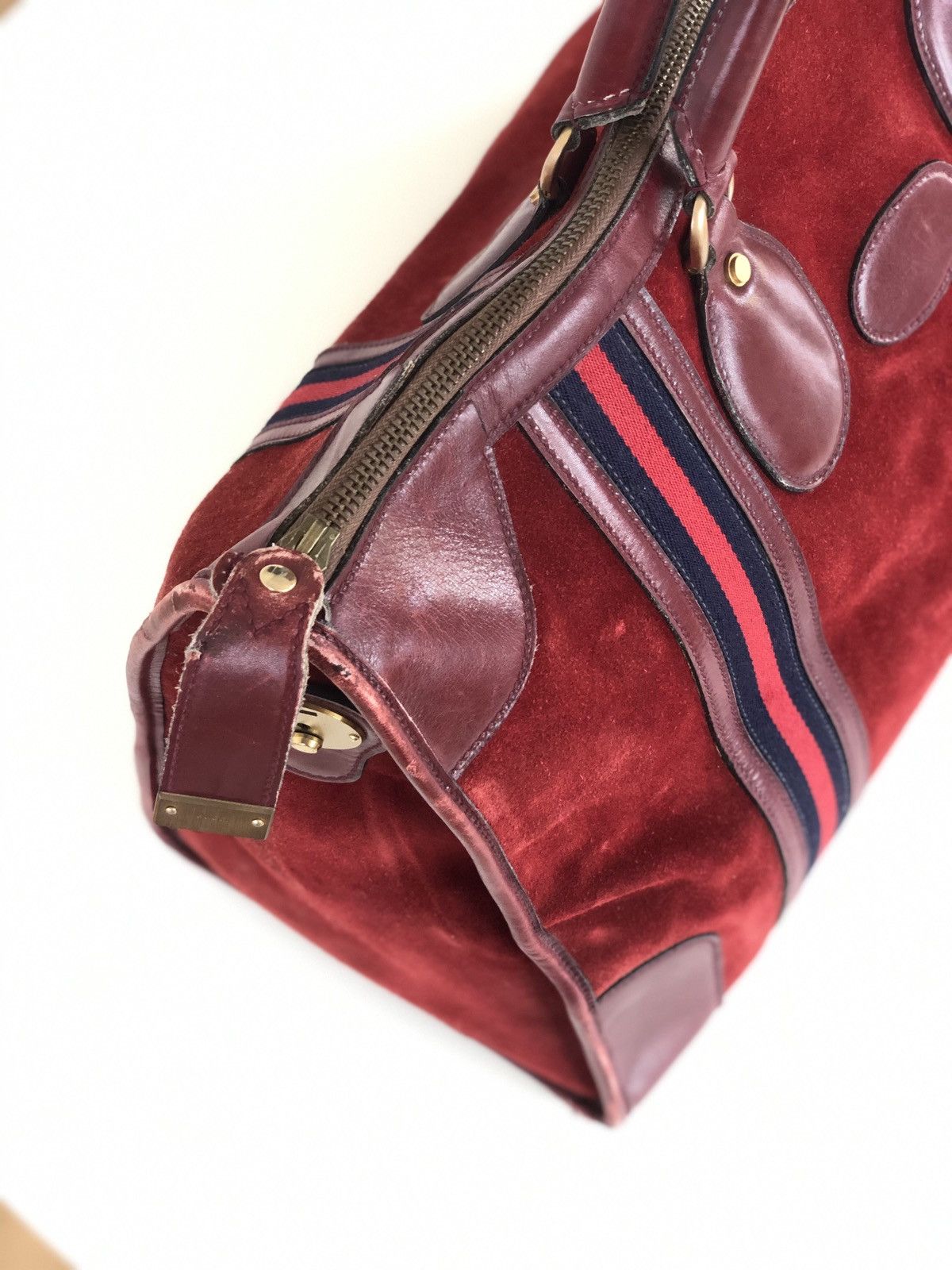 Gucci Vintage GUCCI suede duffle bag Size ONE SIZE - 5 Thumbnail