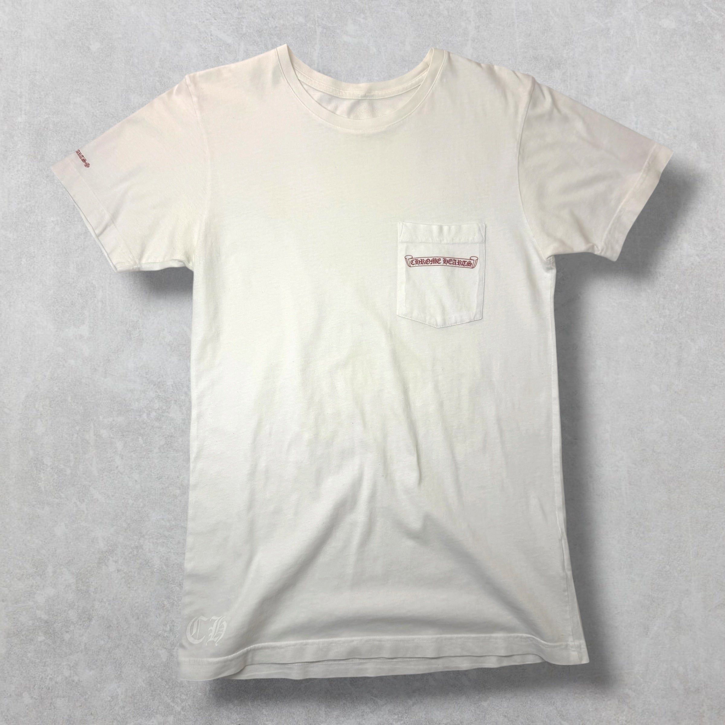 Chrome Hearts Chrome Hearts White Horse Shoe Logo Tee M Size US M / EU 48-50 / 2 - 1 Thumbnail