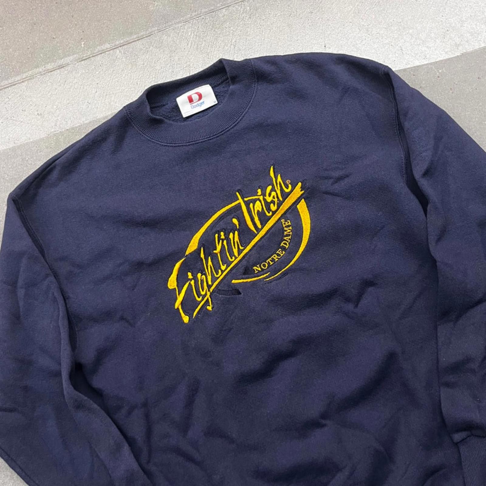 Artful Dodger VIntage 90s Dodger Notre Dame Fightin' Irish Crewneck Size US M / EU 48-50 / 2 - 2 Thumbnail