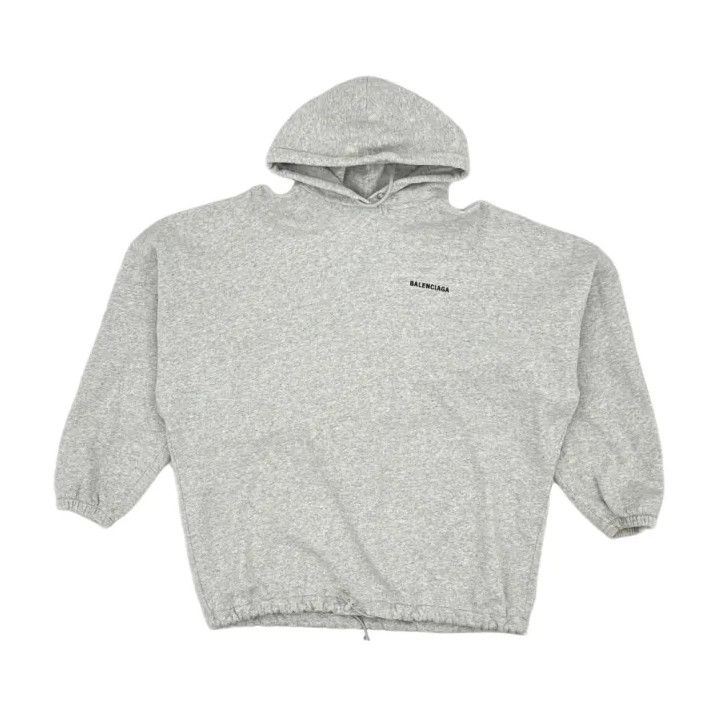 Balenciaga Balenciaga Gray Hooded Long Sleeve Sweatshirt Size US XS / EU 42 / 0 - 1 Thumbnail