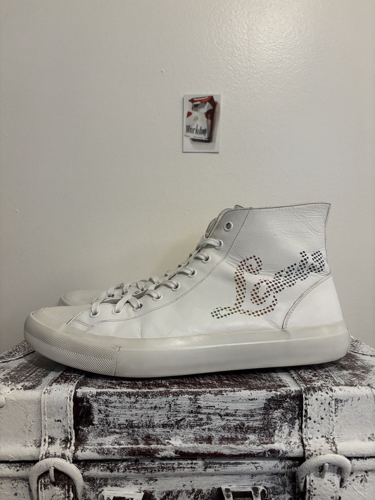 Louis Vuitton Louis Vuitton LV Tattoo White Rainbow Leather Sneaker Size US 9.5 / EU 42-43 - 2 Thumbnail