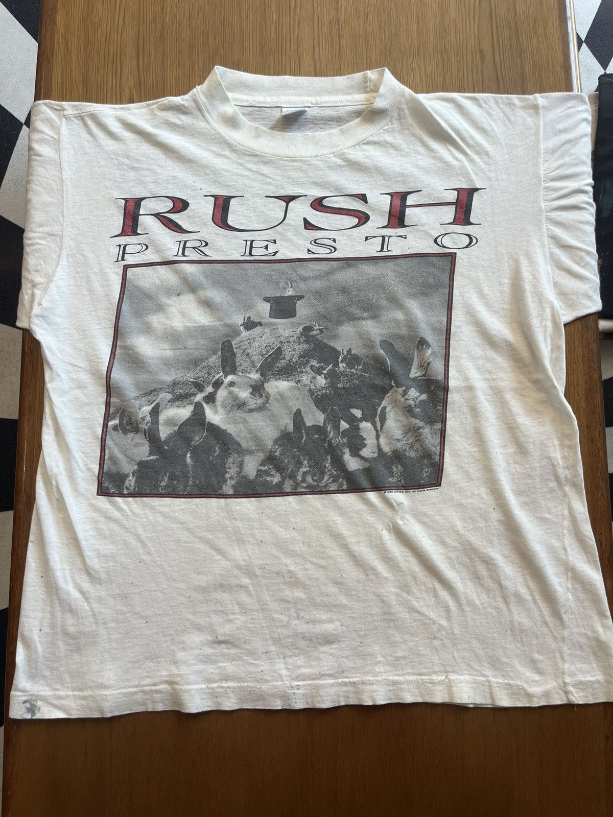 Band Tees Vintage RUSH Presto 1990’s (boxy) band Tshirt Size US L / EU 52-54 / 3 - 4 Thumbnail