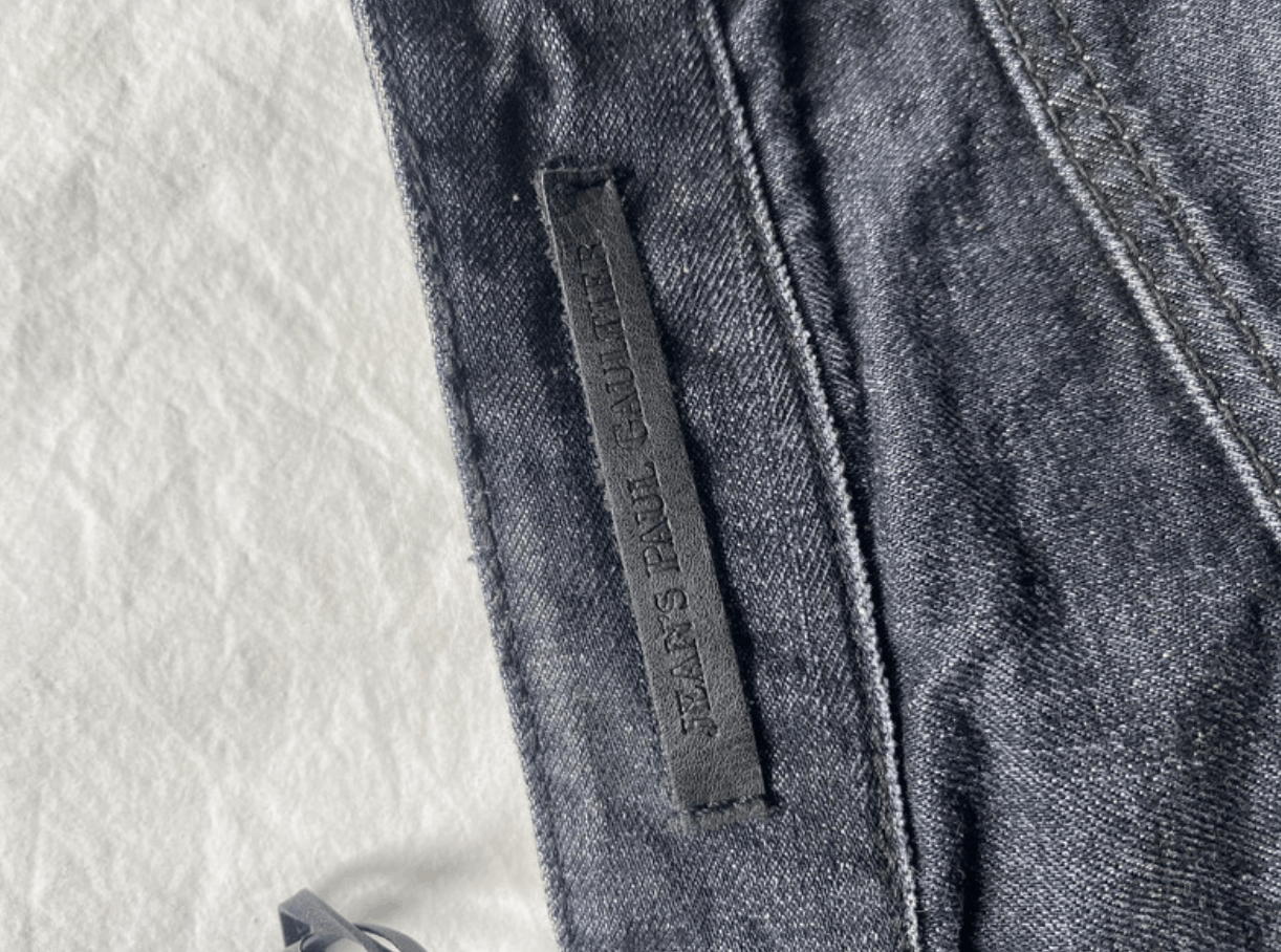 Jean × Jean Paul Gaultier Jean Paul Gaultier Skirt Denim Dress Mesh Top Tattoo EX0120 Size 25" / US 0 / IT 36 - 6 Thumbnail