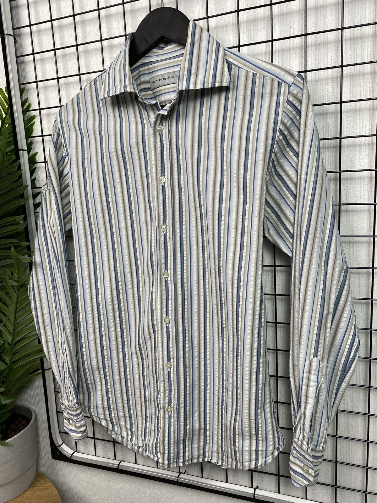 Etro Etro Multicolored Men Striped Long Sleeve Shirt size 39 Size US M / EU 48-50 / 2 - 3 Thumbnail