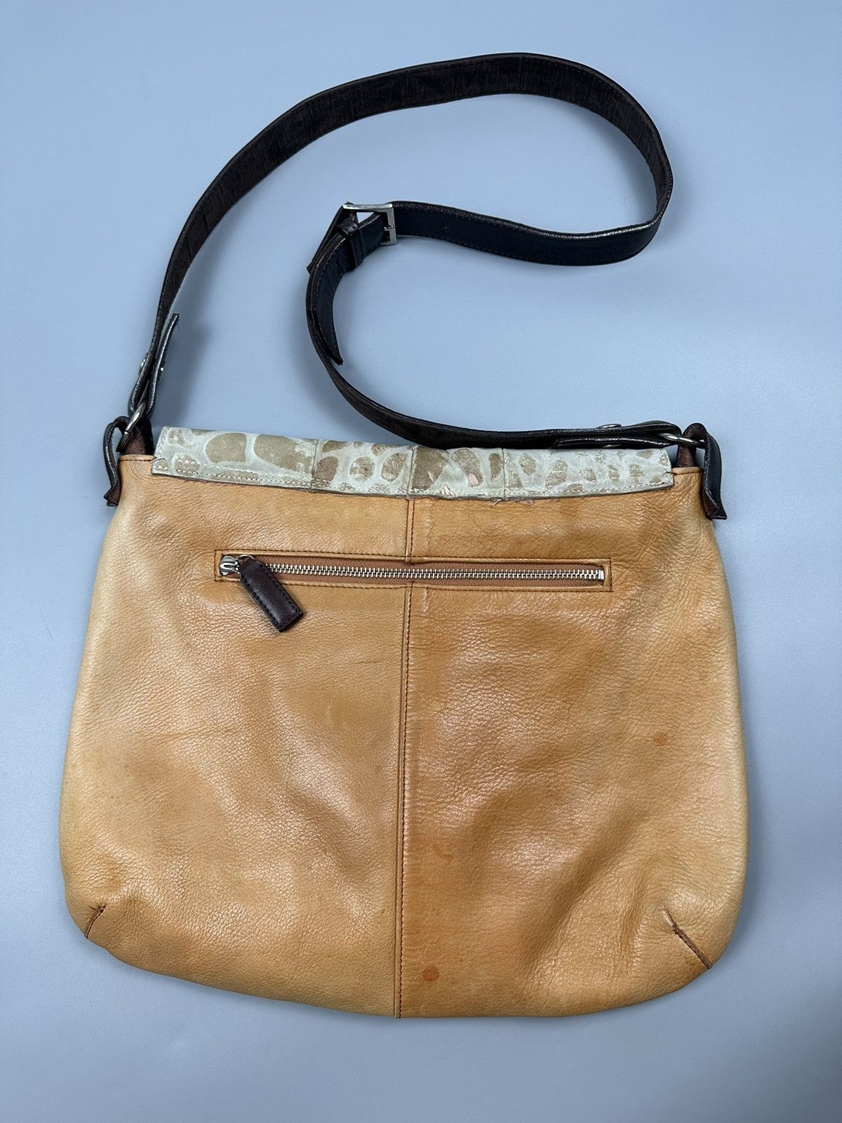 Genuine Leather Vintage Custom Made Leather Leopard Shoulder Bags Size ONE SIZE - 4 Thumbnail