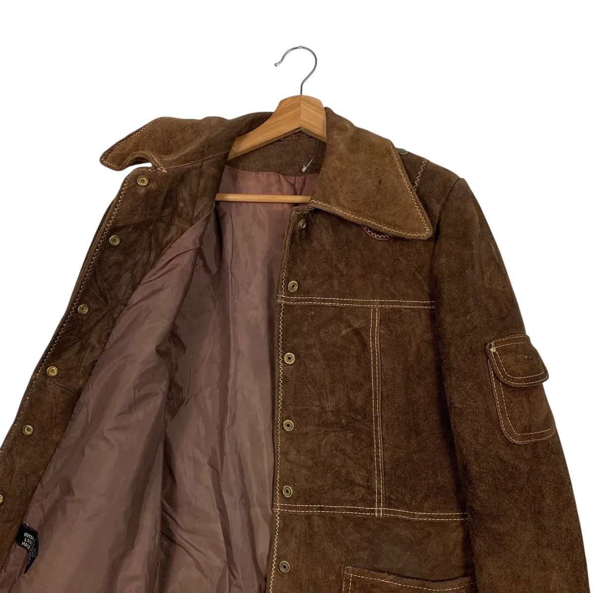 Japanese Brand Vintage Japanese Brand Leather Parka Jacket Size S / US 4 / IT 40 - 10 Thumbnail
