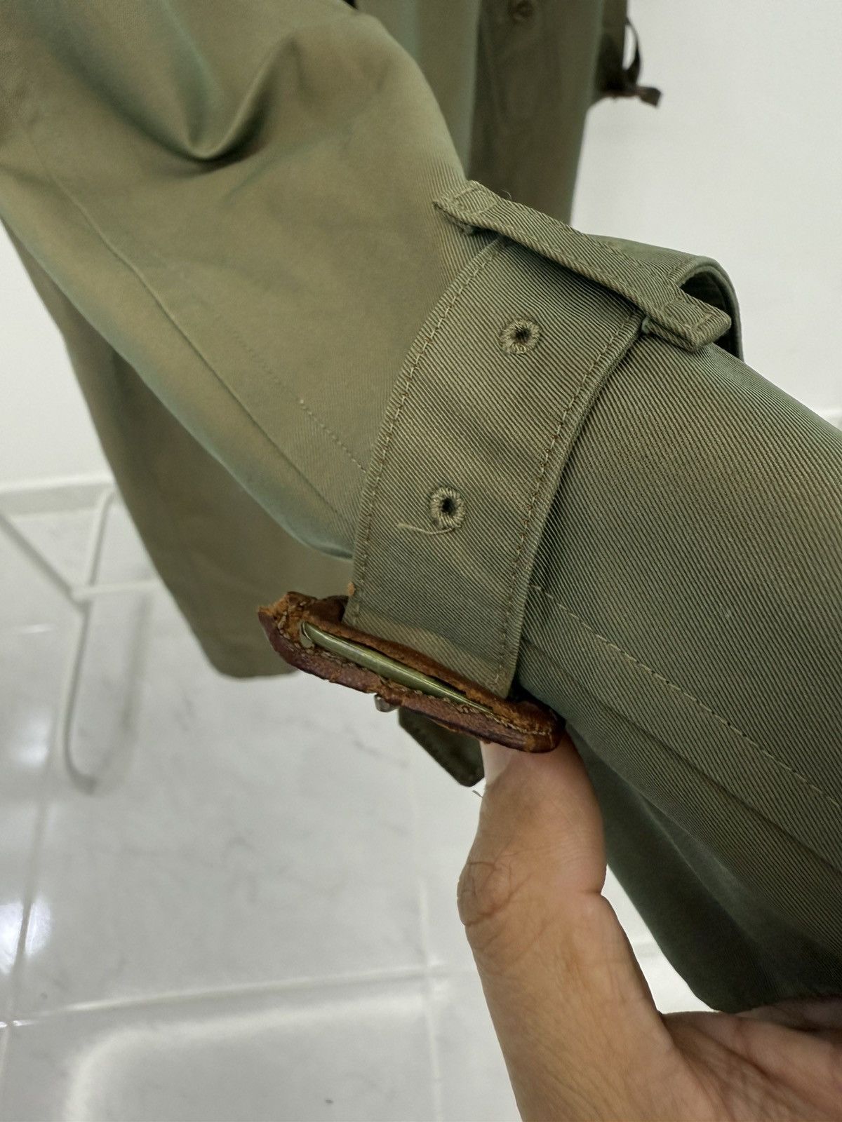 Burberry Prorsum BURBERRYS PRORSUM Trench Coat Nova Checkered Metallic Green Size US M / EU 48-50 / 2 - 13 Thumbnail