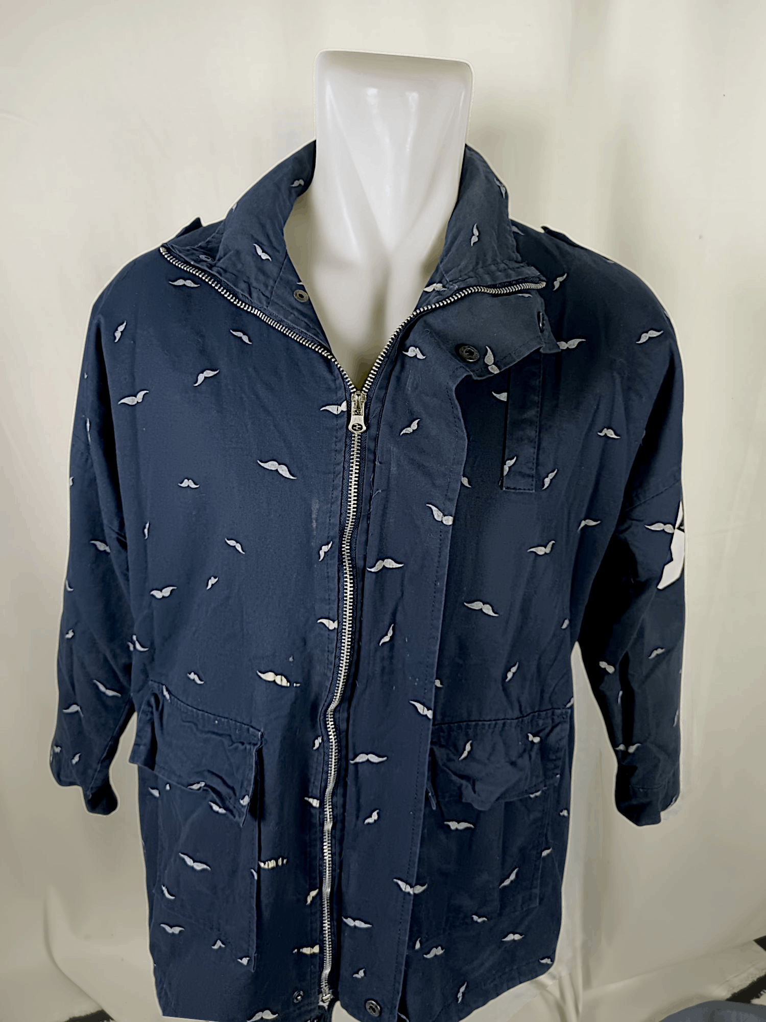 Japanese Brand Zipper and Snap Buttons Parka Jacket Size US L / EU 52-54 / 3 - 3 Thumbnail