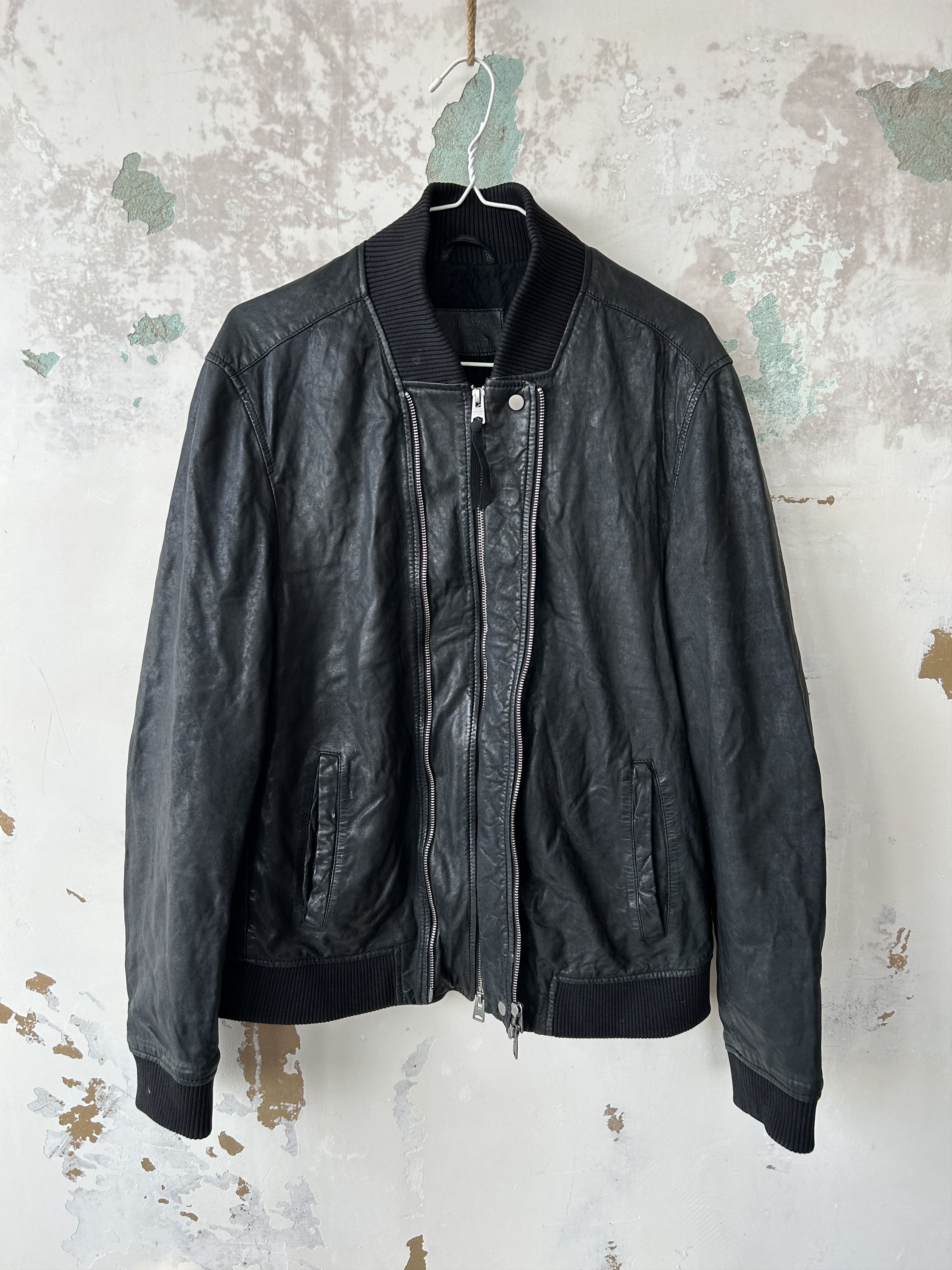 Allsaints Allsaints Phoenix Leather Bomber Jacket Size XL Size US XL / EU 56 / 4 - 1 Thumbnail