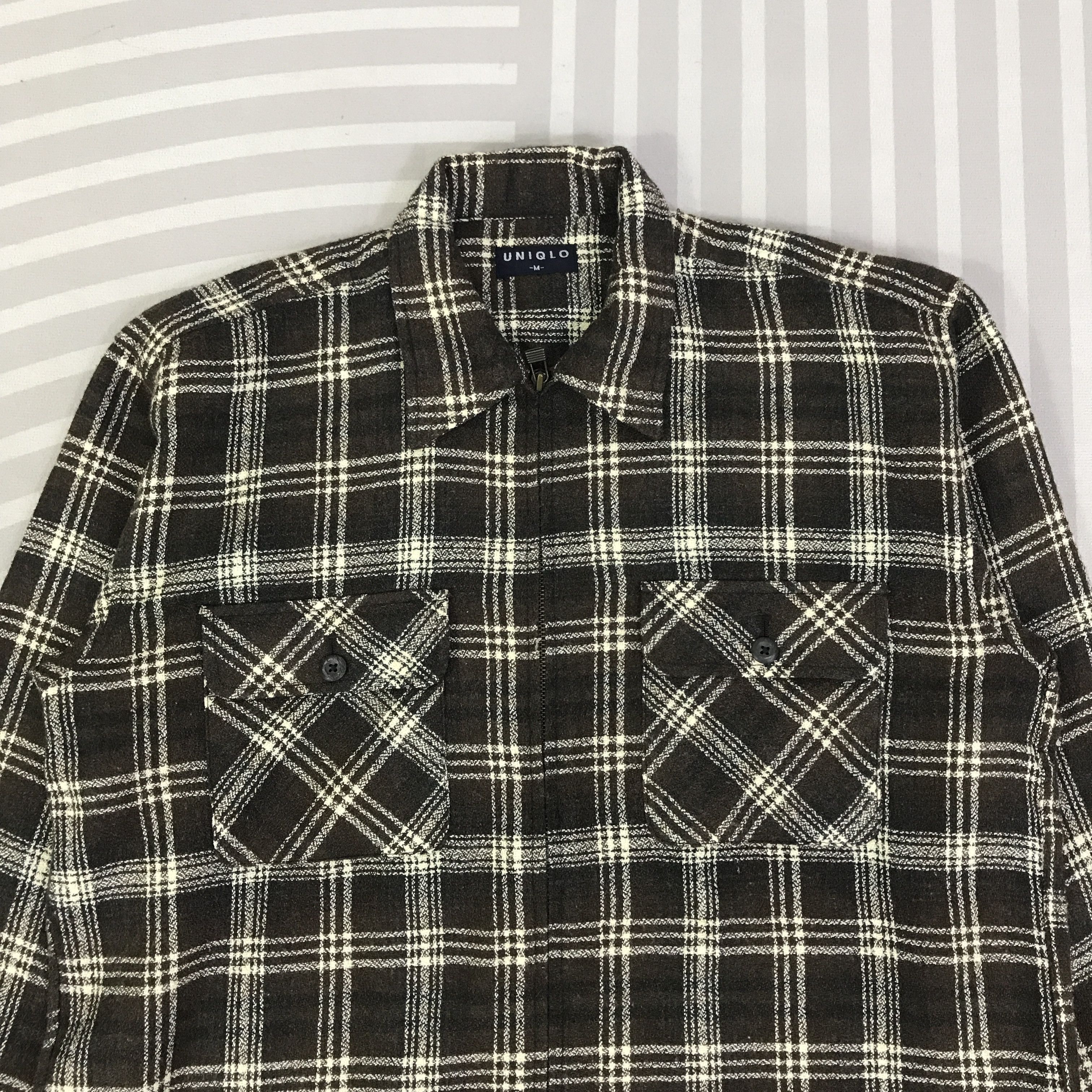 Japanese Brand Vintage Japanese Uniqlo Tartan design Jacket K116B3 Size US M / EU 48-50 / 2 - 2 Thumbnail