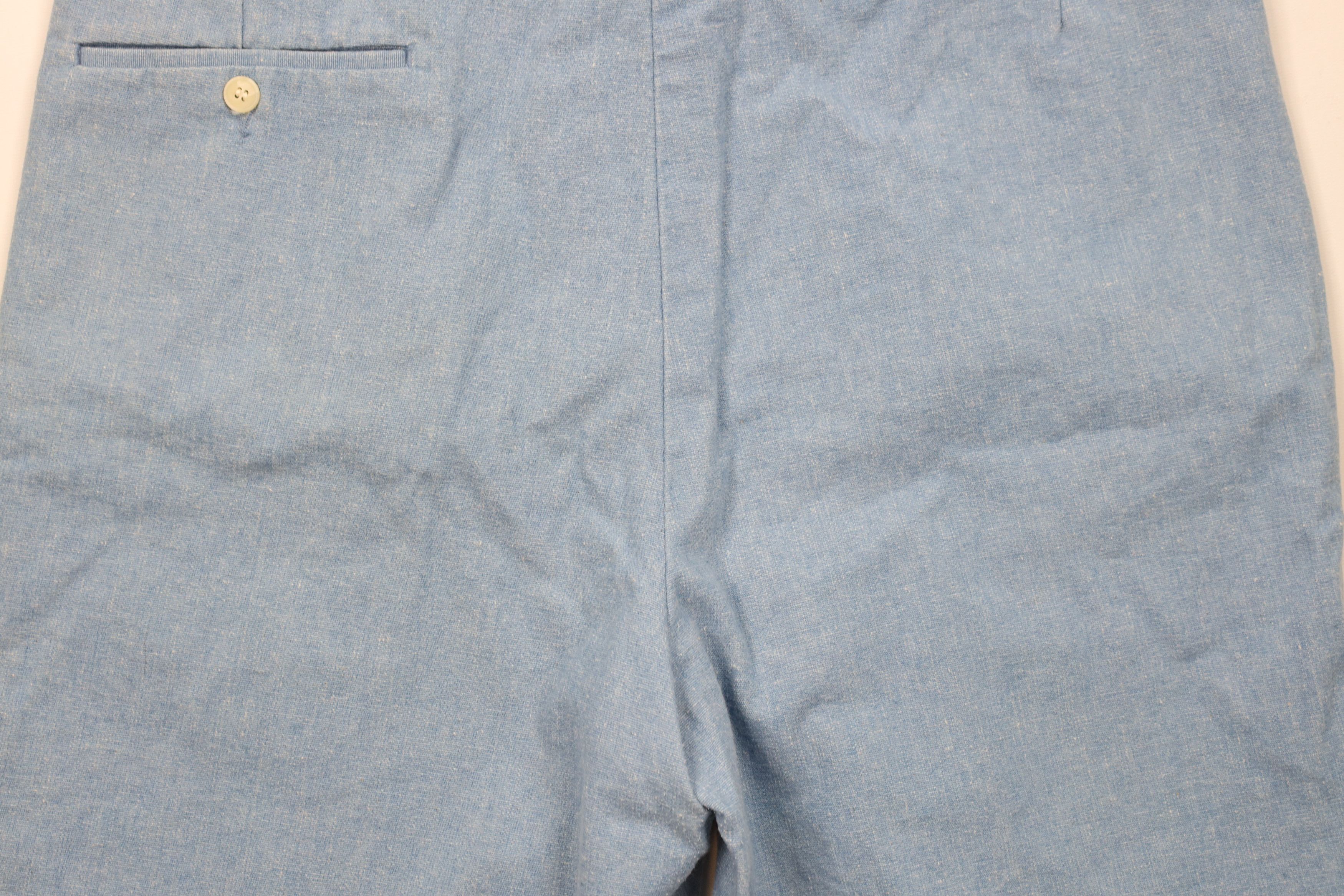 Vintage Vintage 70s Streetwear Chambray Denim Above Knee Shorts Size US 34 / EU 50 - 14 Thumbnail