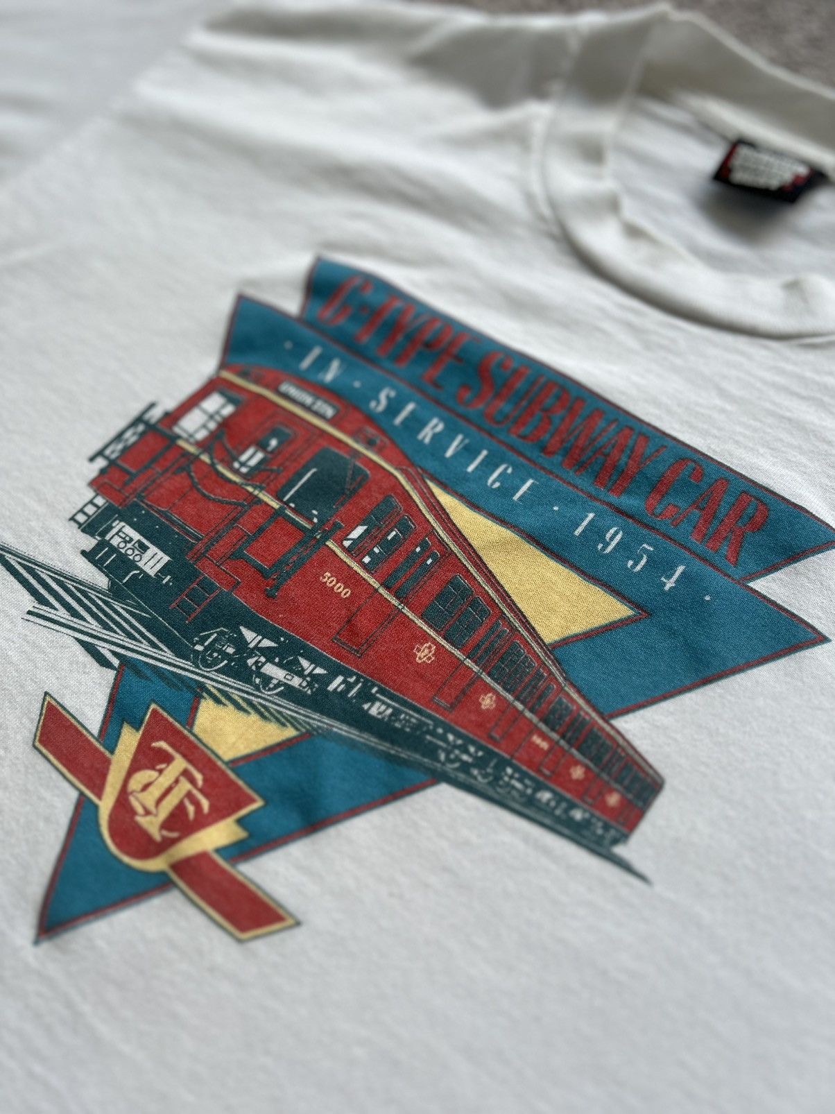 Band Tees × Vintage Vintage TTC Toronto Canada Subway Car Single Stitch Tee Size US L / EU 52-54 / 3 - 4 Thumbnail