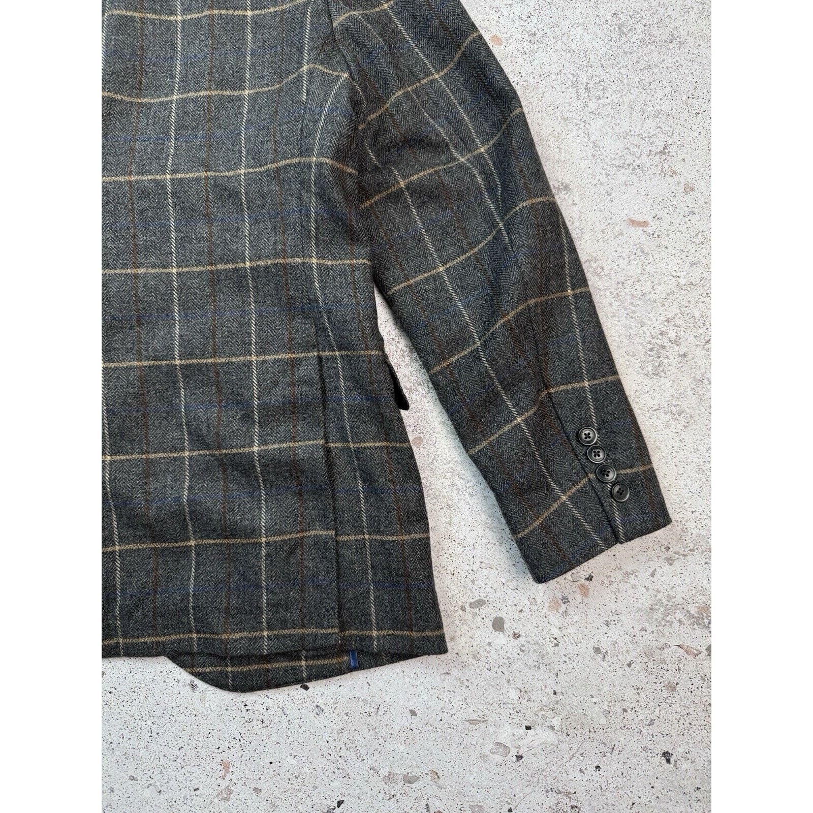 Hackett Hackett London Light Wool Plaid Blazer Jacket Size 40(180) Size 40R - 19 Thumbnail