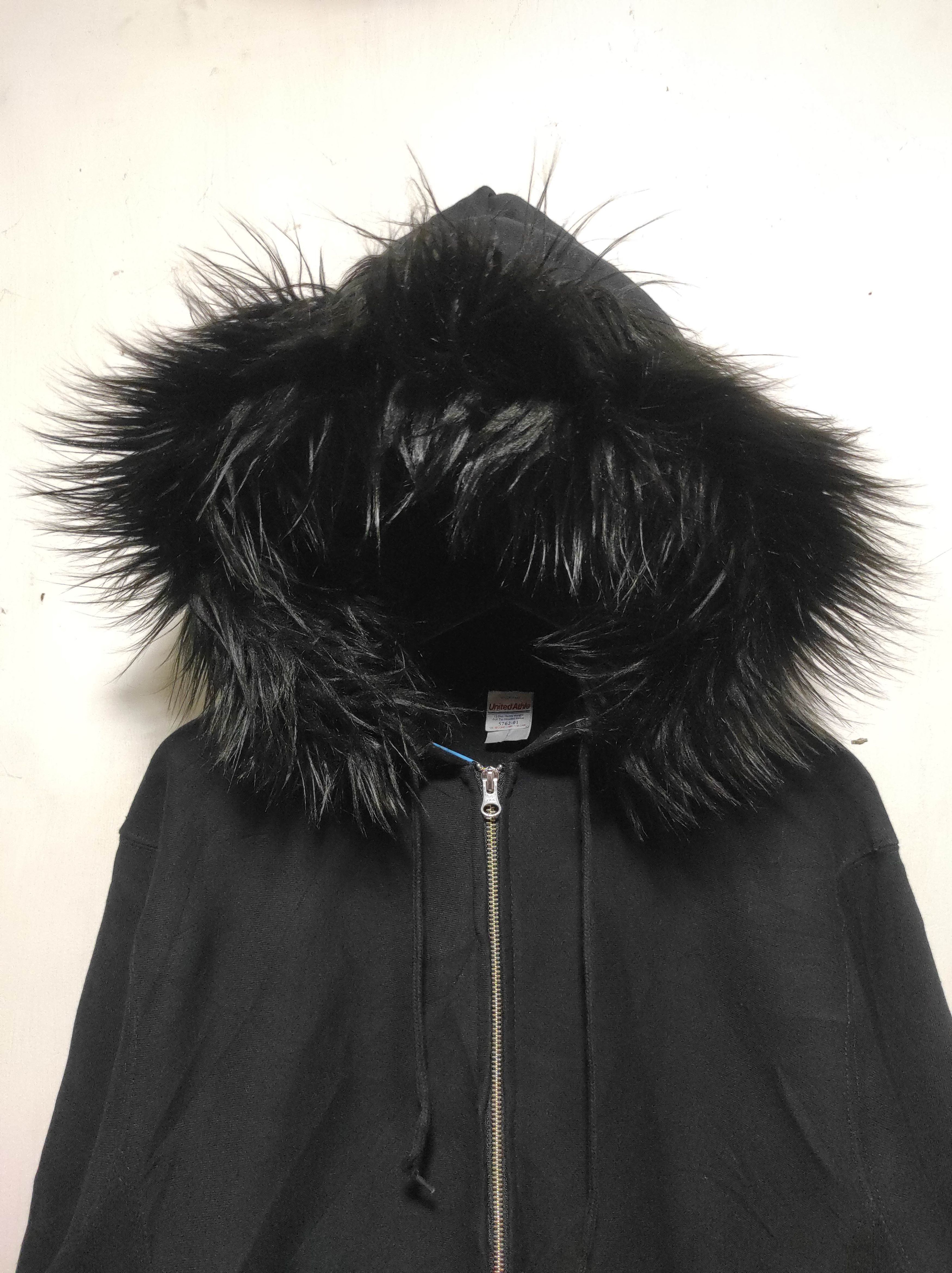 If Six Was Nine United Athle Black Double Zip Fur Hoodie IfSixWasNine style Size US L / EU 52-54 / 3 - 9 Thumbnail