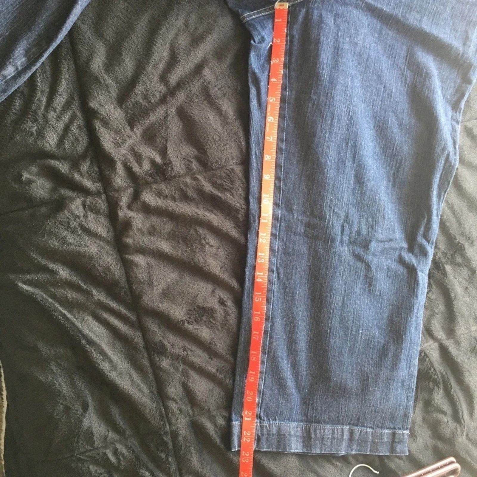 The Unbranded Brand INC Capri jeans, size tag missing, possibly XL Size 38" / US 16 / IT 52 - 2 Thumbnail