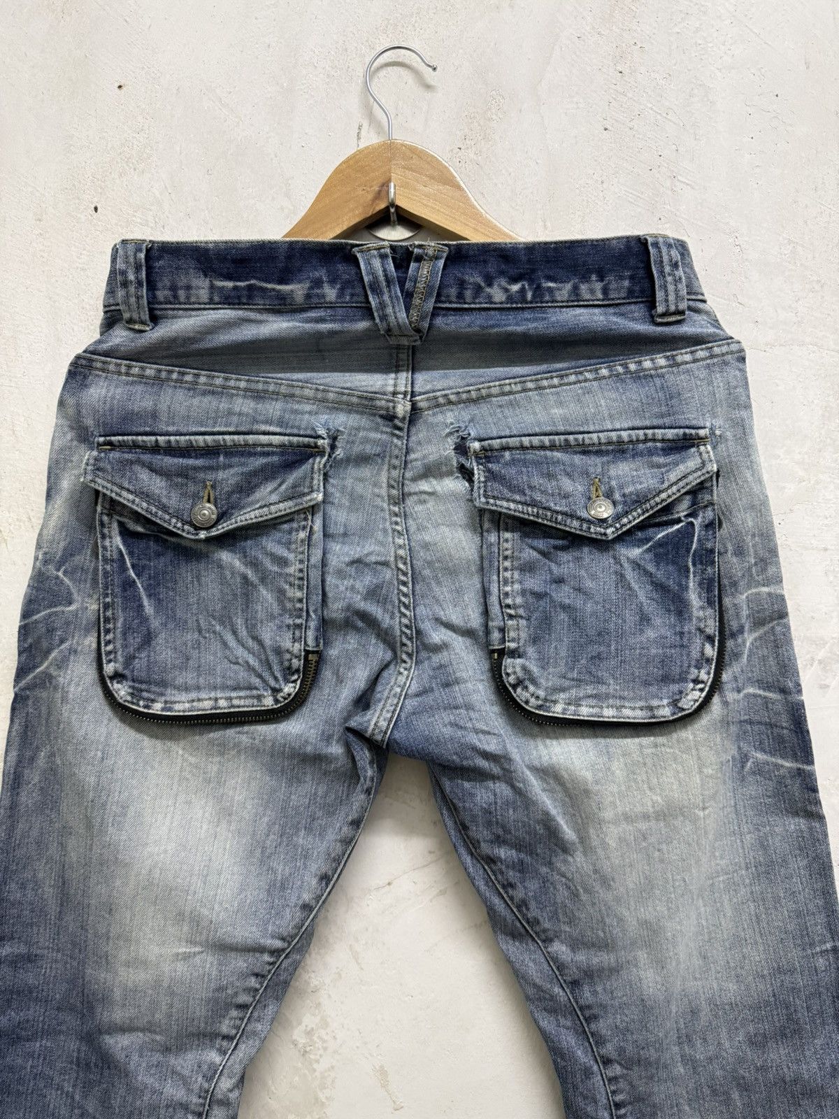 Le Grande Bleu (L.G.B.) ☠️ Archival PPFM lgb style Bondage Curved Denim Size US 32 / EU 48 - 6 Thumbnail