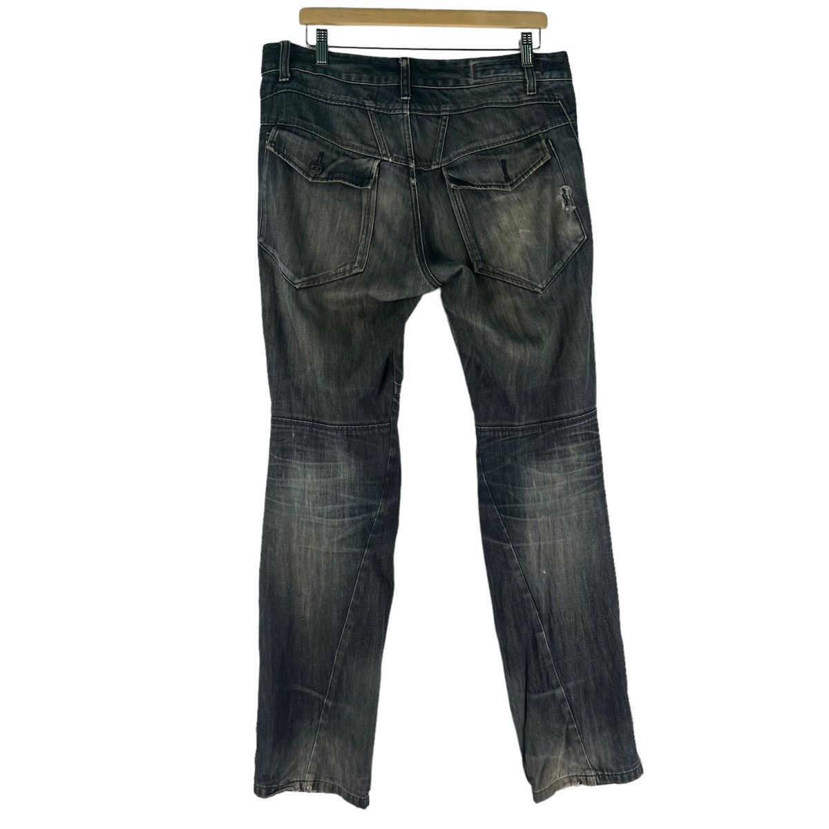 Marithe + Francois Girbaud 🔥Rare Distressed Denim Biker Jeans Marithe Francois Girbaud Size US 36 / EU 52 - 8 Thumbnail