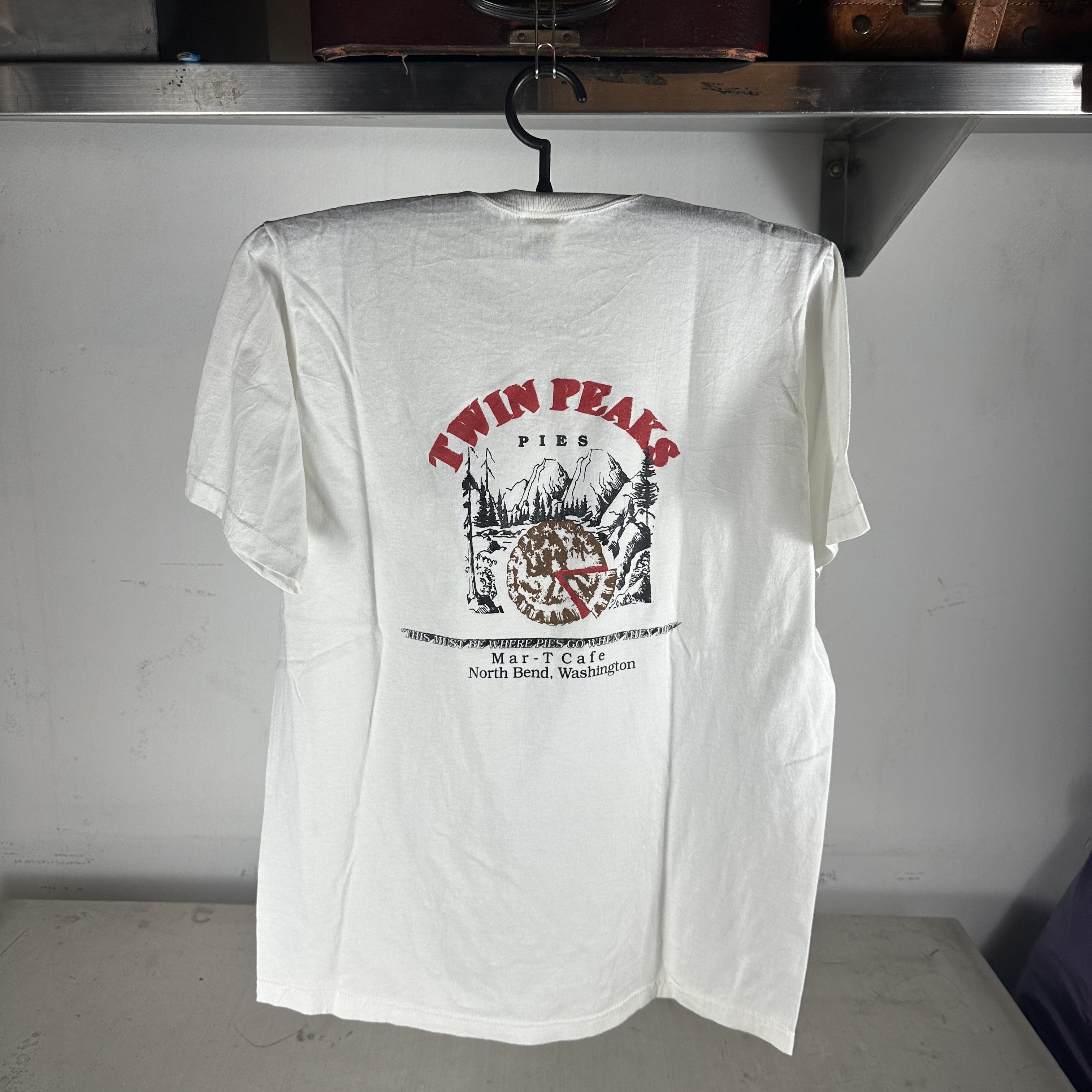 Vintage 90s Twin Peaks Pies Where Pies Go When They Die Movie Tee Size US M / EU 48-50 / 2 - 1 Thumbnail