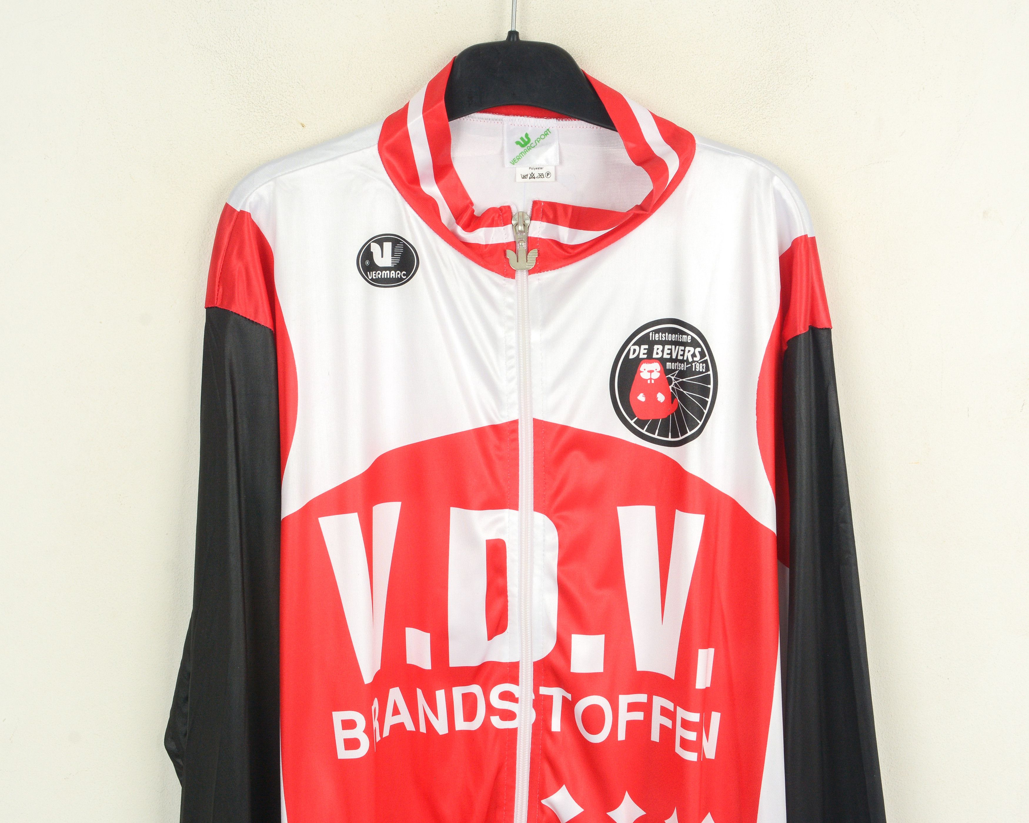Cafe du Cycliste Vermarc Mens 4XL 8 58 Cycling Jersey Long Sleeve Biking Size US XXL / EU 58 / 5 - 2 Thumbnail