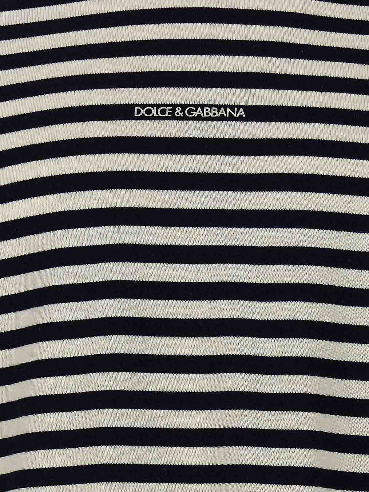 Dolce & Gabbana o1s22i1n0924 Long Sleeve T-Shirt in White Black Size US S / EU 44-46 / 1 - 4 Thumbnail