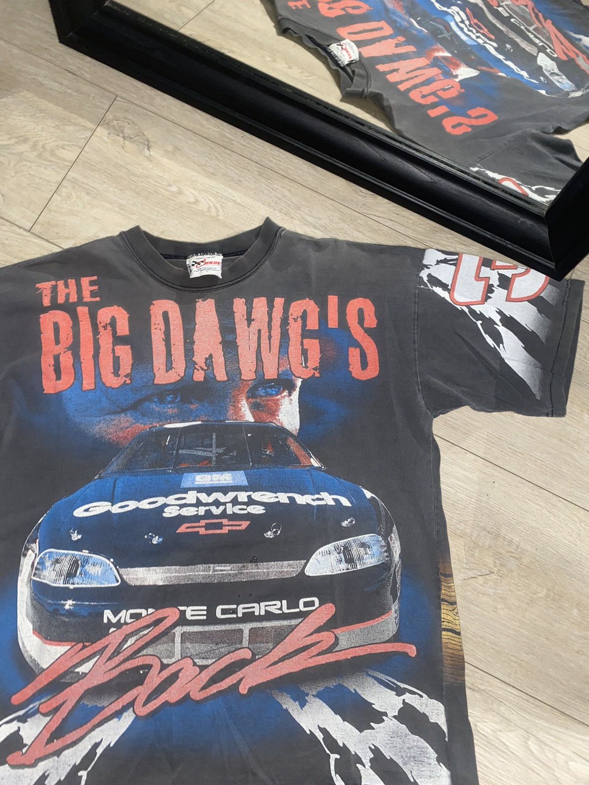 image of Nascar x Vintage / Y2K 1997 Chase Dale Earnhardt The Big Dogs Aop in Black, Men's (Size Large)