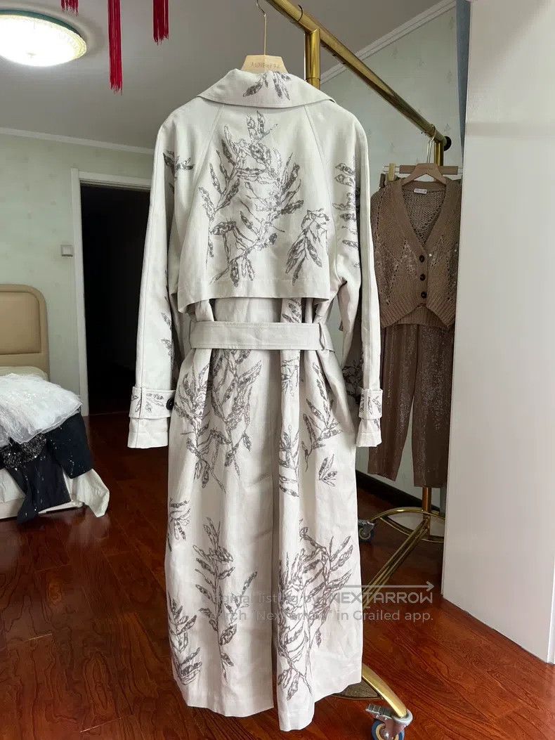 Brunello Cucinelli Brunello Cucinelli 25 Limited Edition Embroidered Long Tre Size XS / US 0-2 / IT 36-38 - 5 Thumbnail
