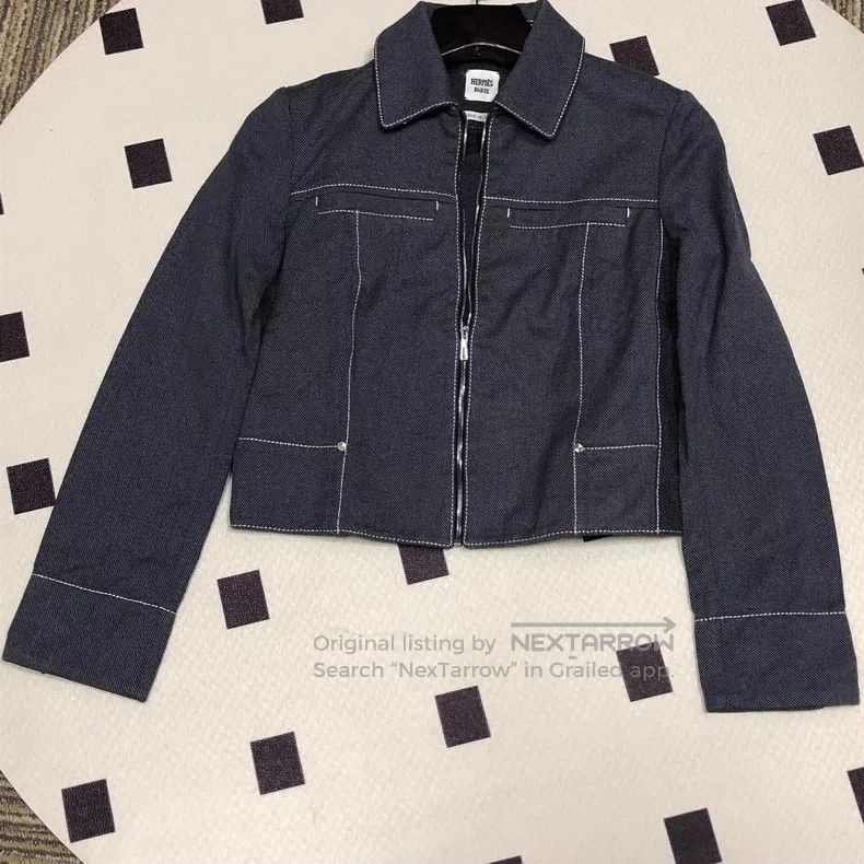 Hermes Hermes Denim Jacket Size XXS / US 00 / IT 34 - 1 Thumbnail