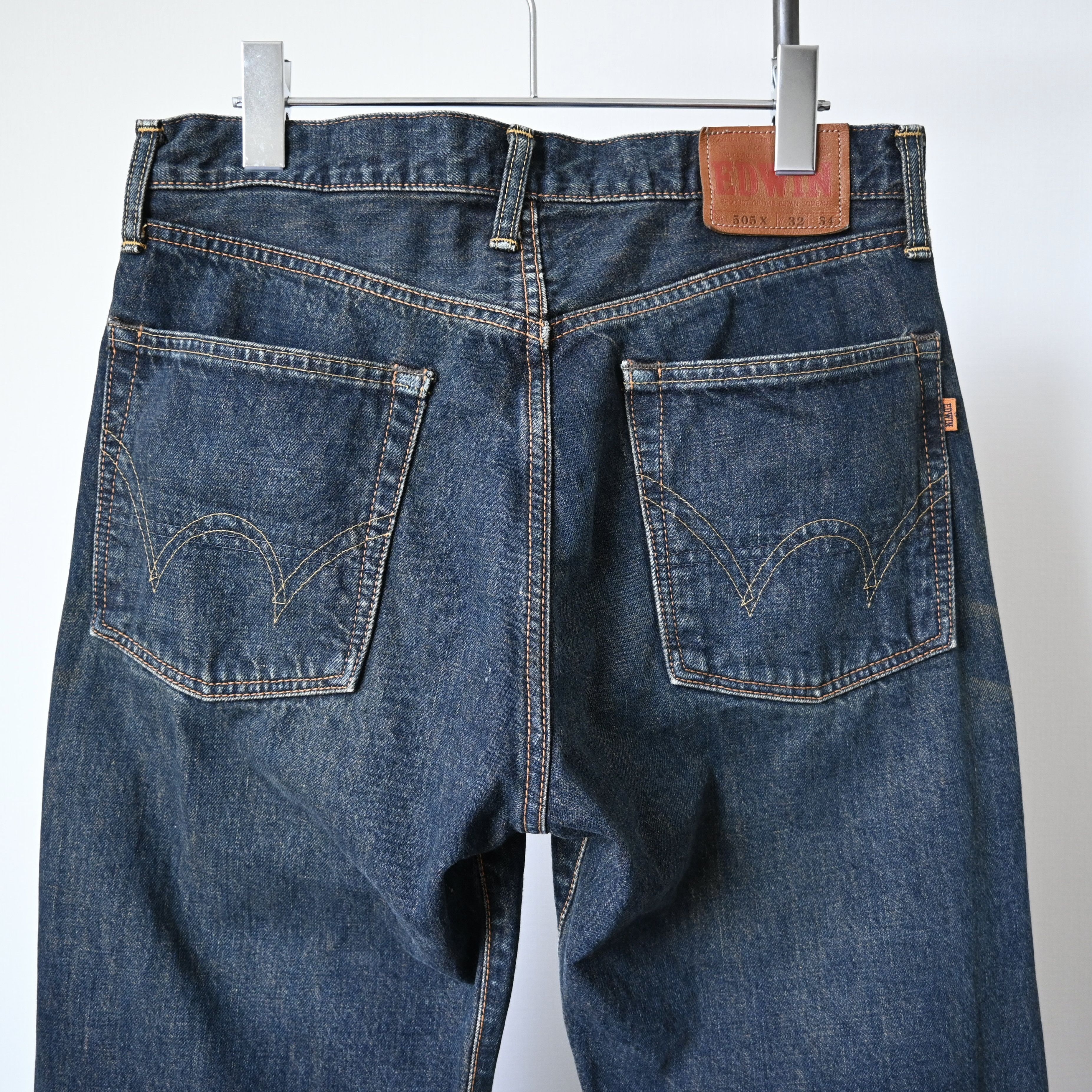 Edwin VTG 1990s EDWIN selvedged jeans, muddy wash, made in Japan Size US 32 / EU 48 - 3 Thumbnail
