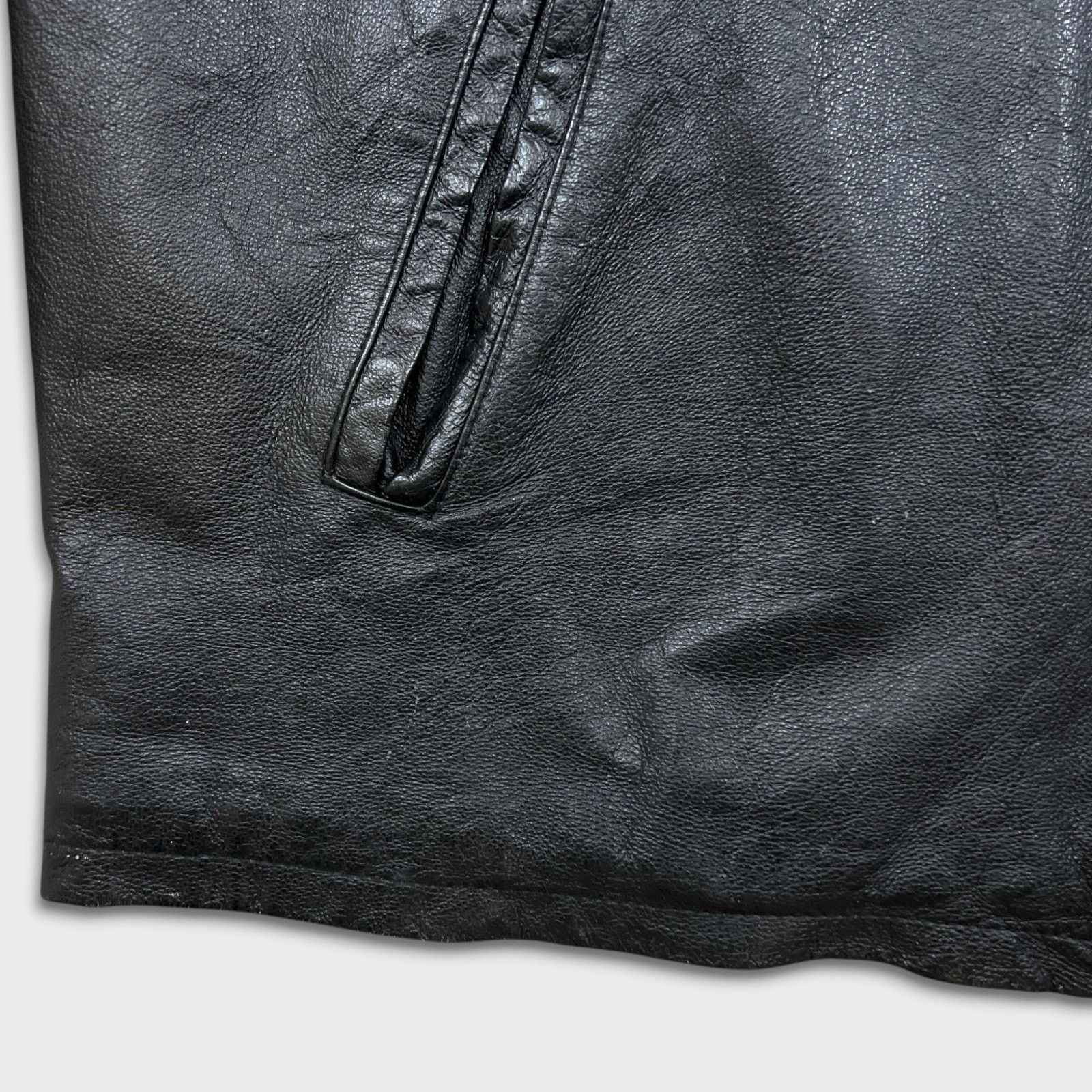 Vintage Vintage Pelle Cuir Leather Jacket 2XL Leather Quilted Lined Size US XXL / EU 58 / 5 - 4 Thumbnail
