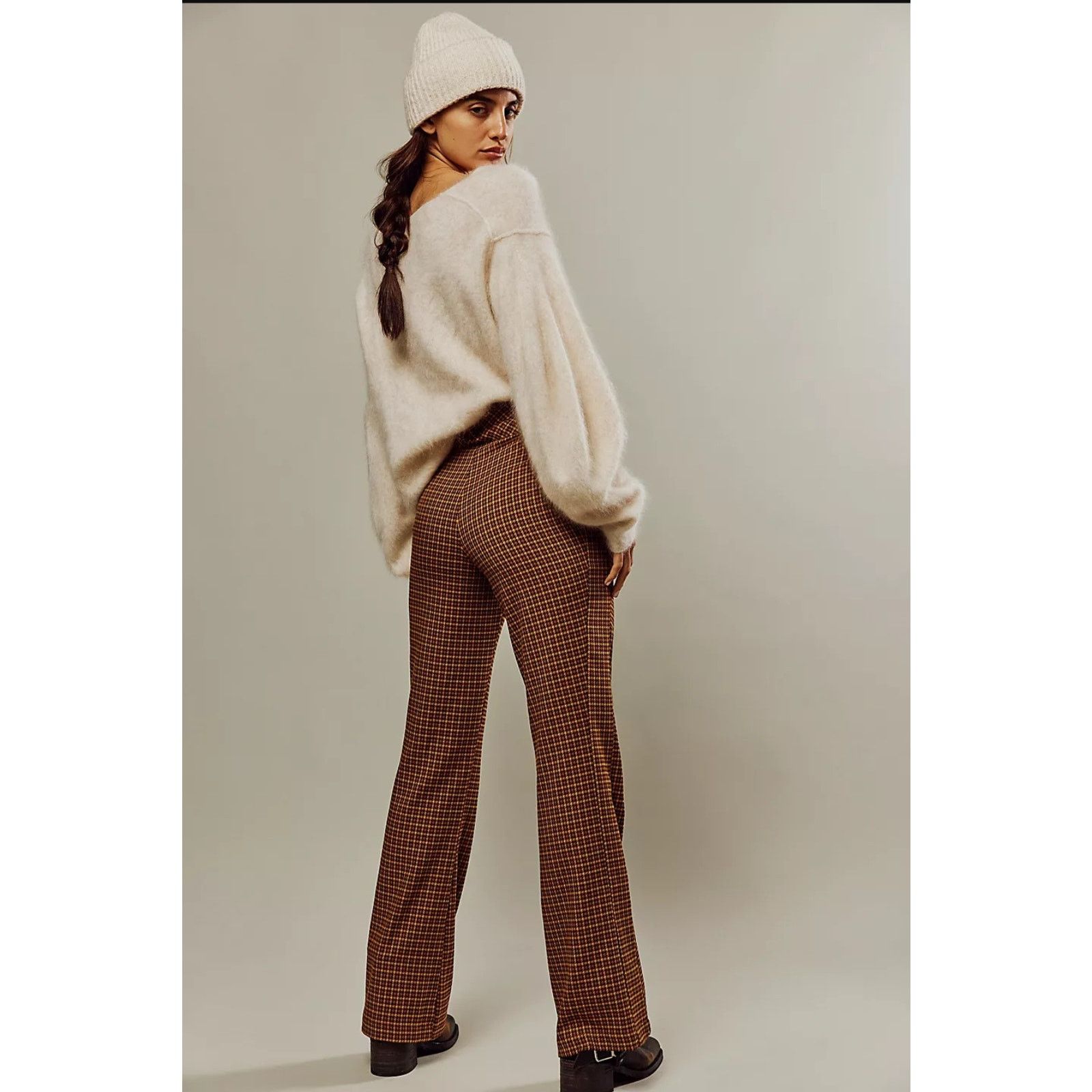 Free People NWT Free People Jana Flare Trousers $98 SIZE 2 Brown Size 26" / US 2 / IT 38 - 4 Thumbnail