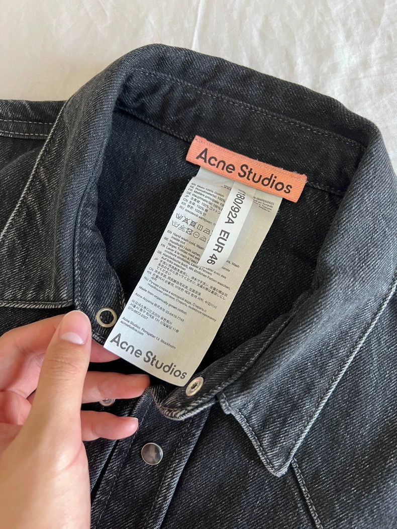 Acne Studios acne studios Black denim shirt Size US S / EU 44-46 / 1 - 2 Thumbnail