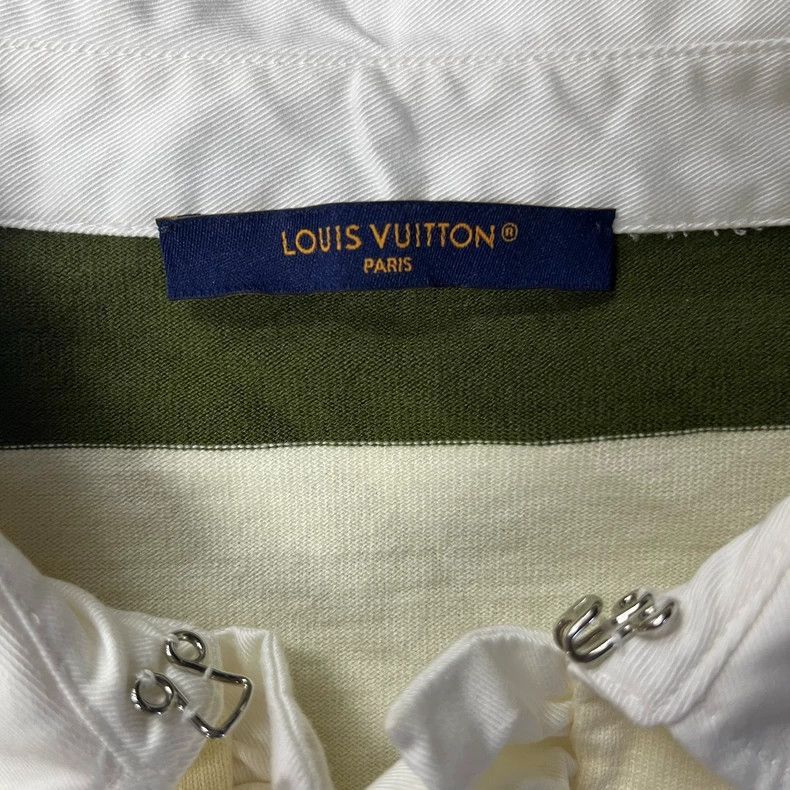 Louis Vuitton louis vuitton24 new green lettering logo striped polo-2507 Size US L / EU 52-54 / 3 - 5 Thumbnail