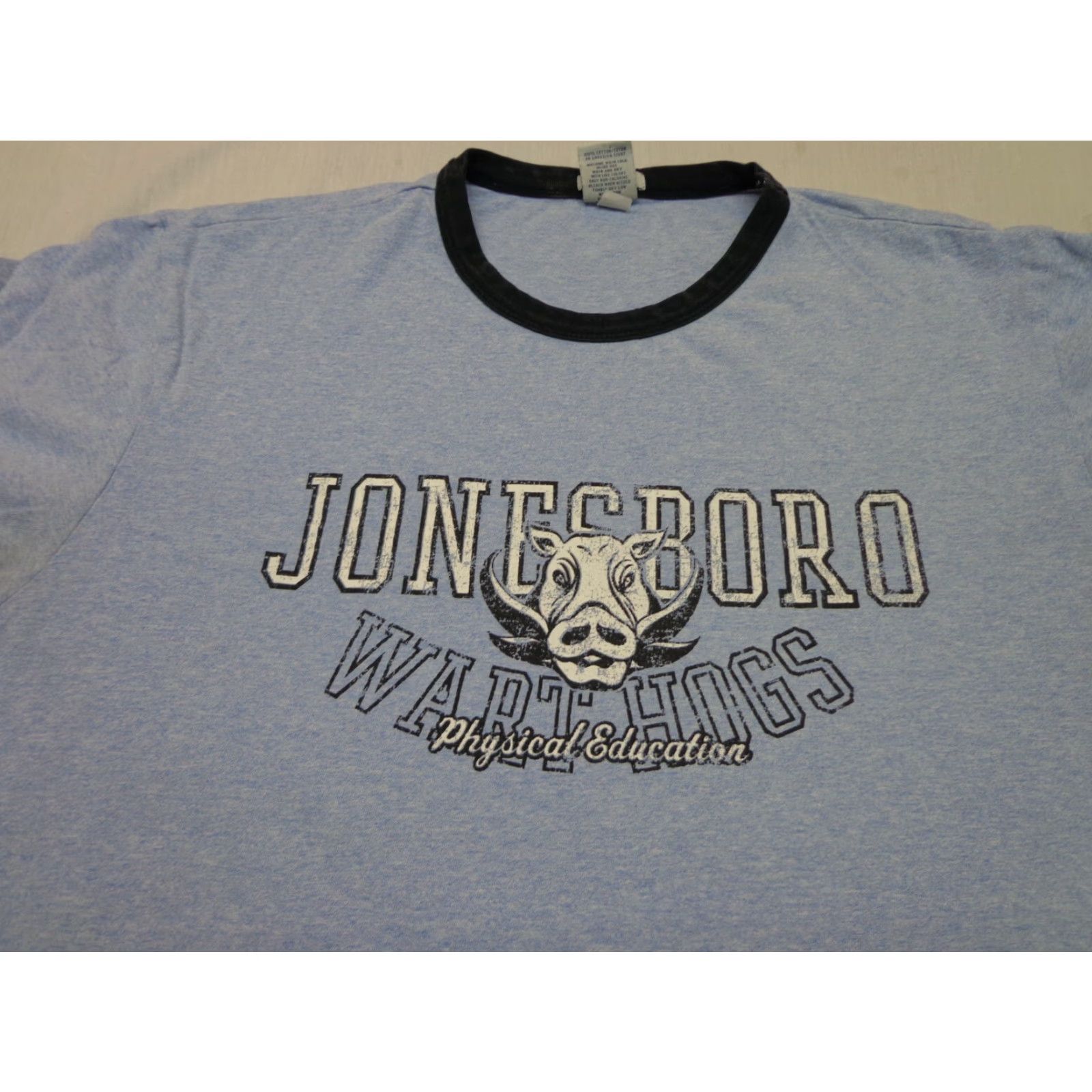 Old Navy VINTAGE OLD NAVY T-Shirt WARTHOGS PHYSICAL EDUCATION BLUE L RARE FLAWS Mens Size US L / EU 52-54 / 3 - 2 Thumbnail