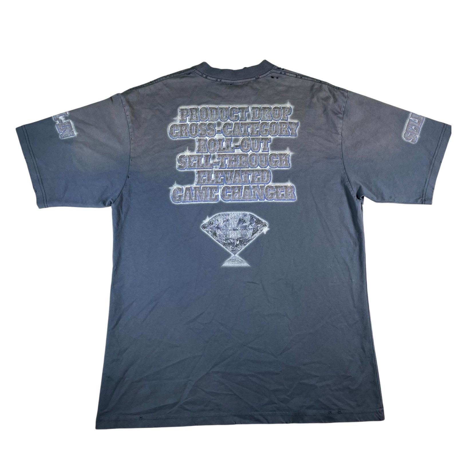 Balenciaga Balenciaga See Now Buy Now Blue Tee Size US L / EU 52-54 / 3 - 2 Thumbnail