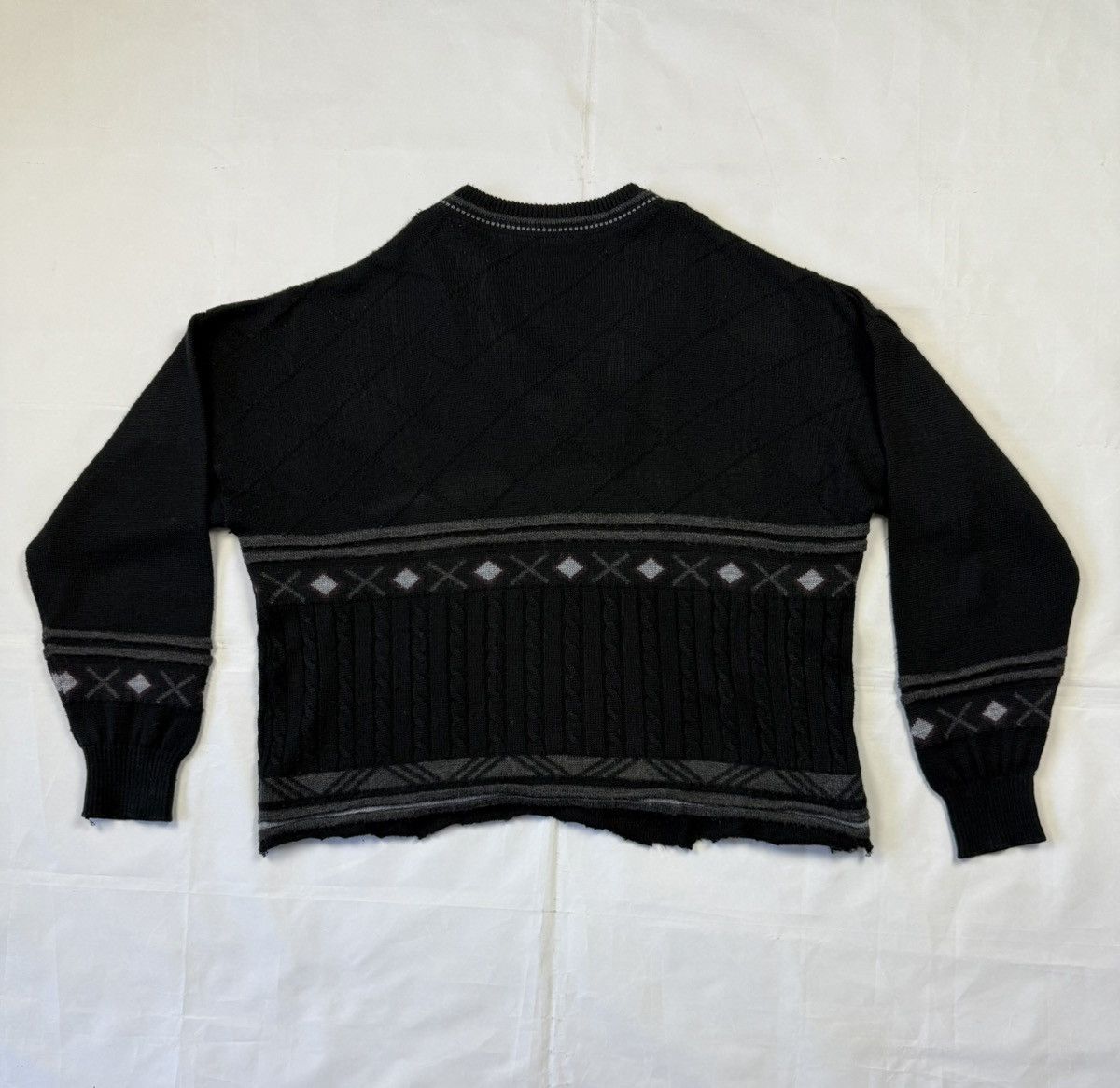 Japanese Brand × Vintage Vintage Cropped Knit Sweater Size US XL / EU 56 / 4 - 3 Thumbnail