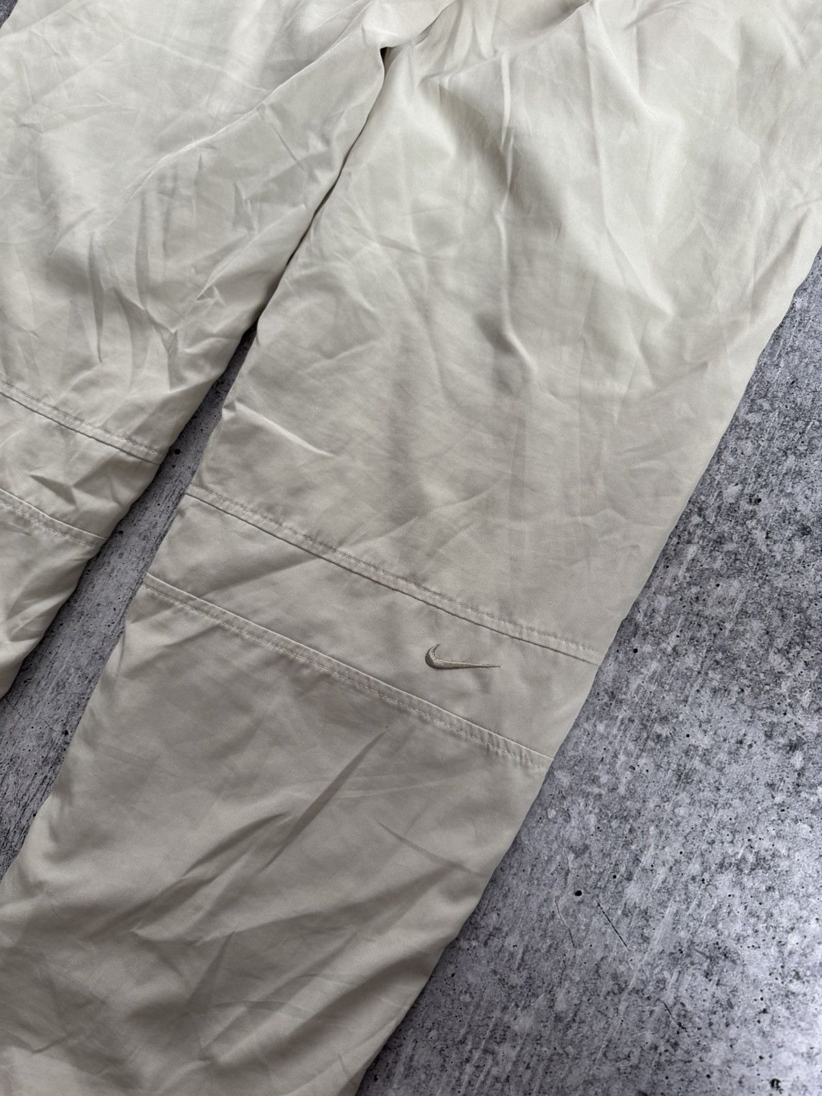 Nike Nike Vintage Nylon TrackPants Joggers Y2K Drill Beige Size S Size US 32 / EU 48 - 5 Thumbnail
