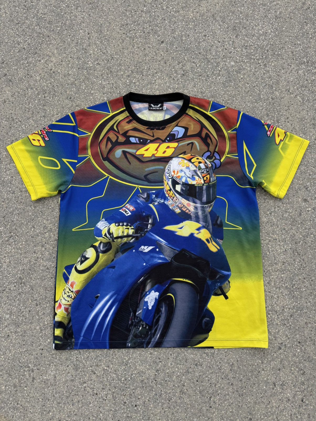 Other Vintage Valentino Rossi Moto GP Yamaha Racing Tee Size US XL / EU 56 / 4 - 1 Thumbnail