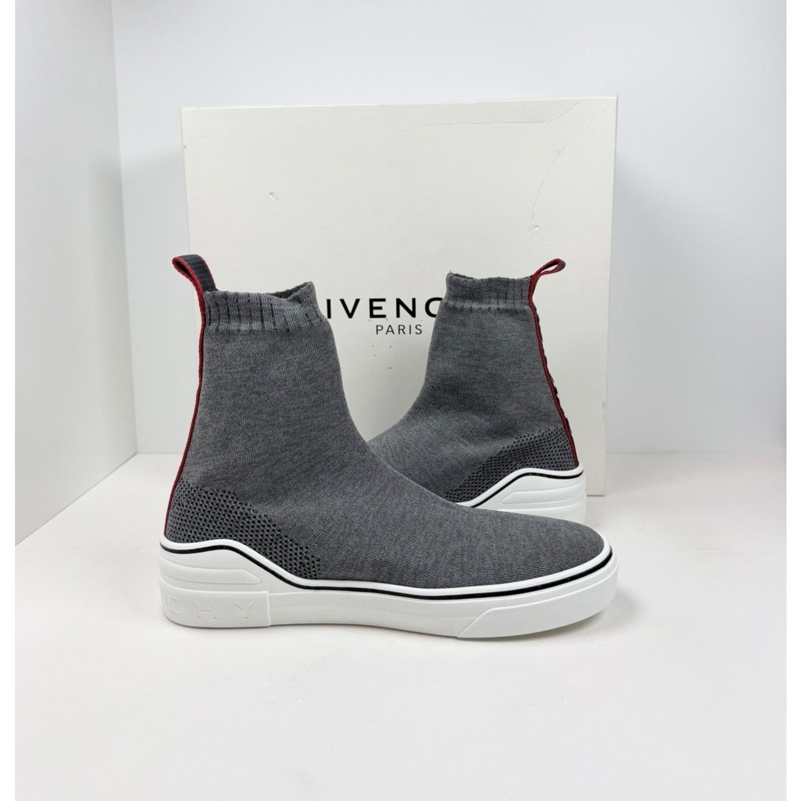 Givenchy Size 41EU/8US - Givenchy Grey Knit Fabric High NEW Size US 8 / EU 41 - 5 Thumbnail