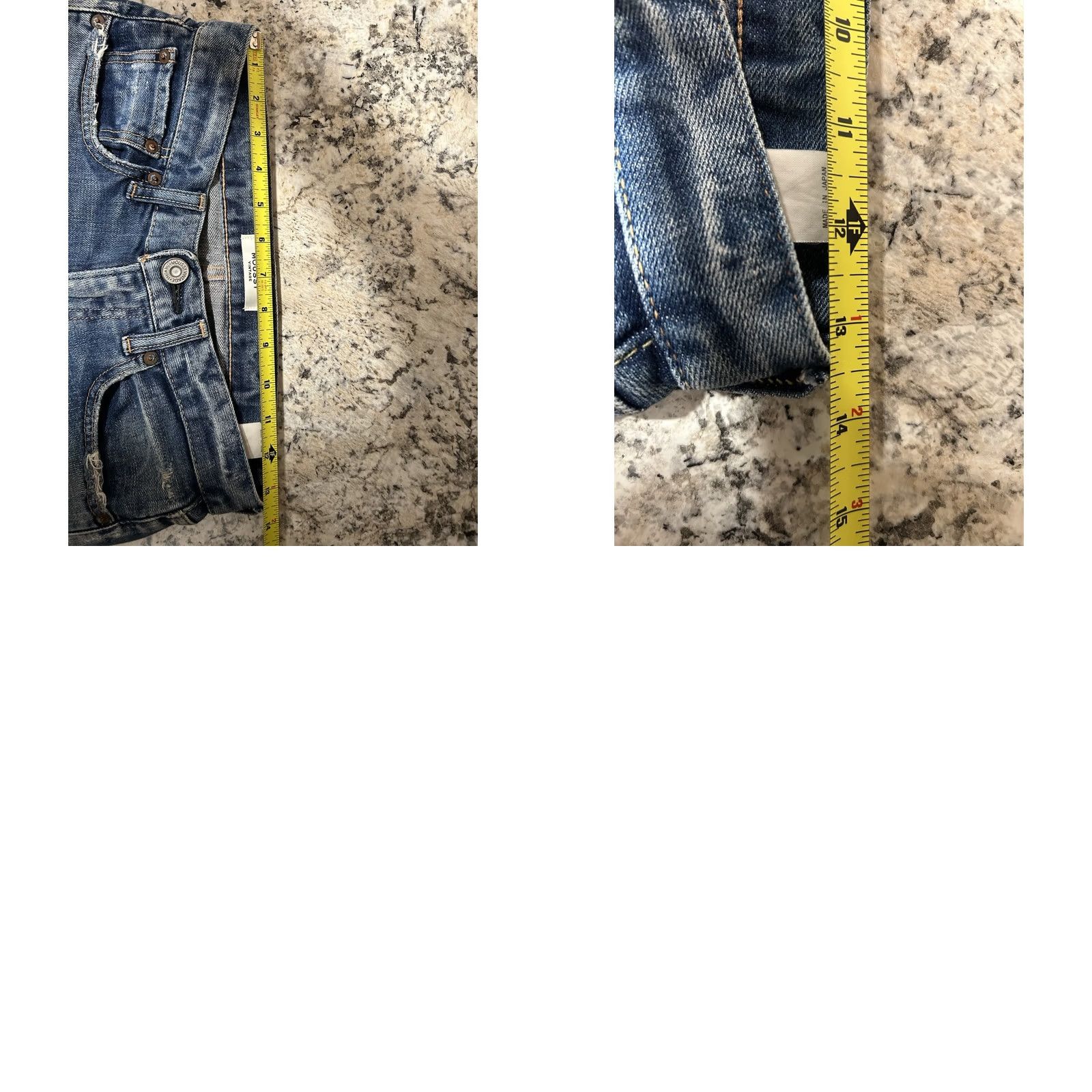 MOUSSY Moussy Jeans Distressed Howa Blue Denim Jean Women 27 Slim 27 Inseam 5-Pocket Button Zip Casual Comfort Womens Size 27" / US 4 / IT 40 - 8 Thumbnail