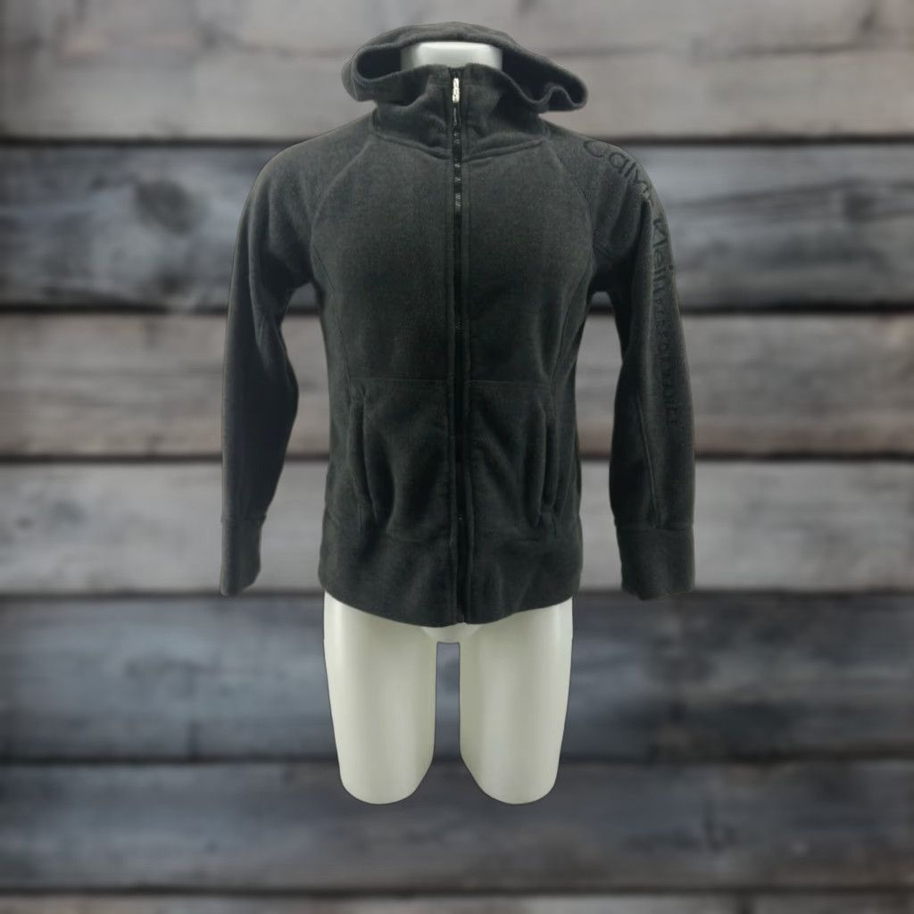 Calvin Klein Calvin Klein Performance Hoodie Dark Gray Medium Full Zip Women XS? No, Size M. Size M / US 6-8 / IT 42-44 - 1 Thumbnail