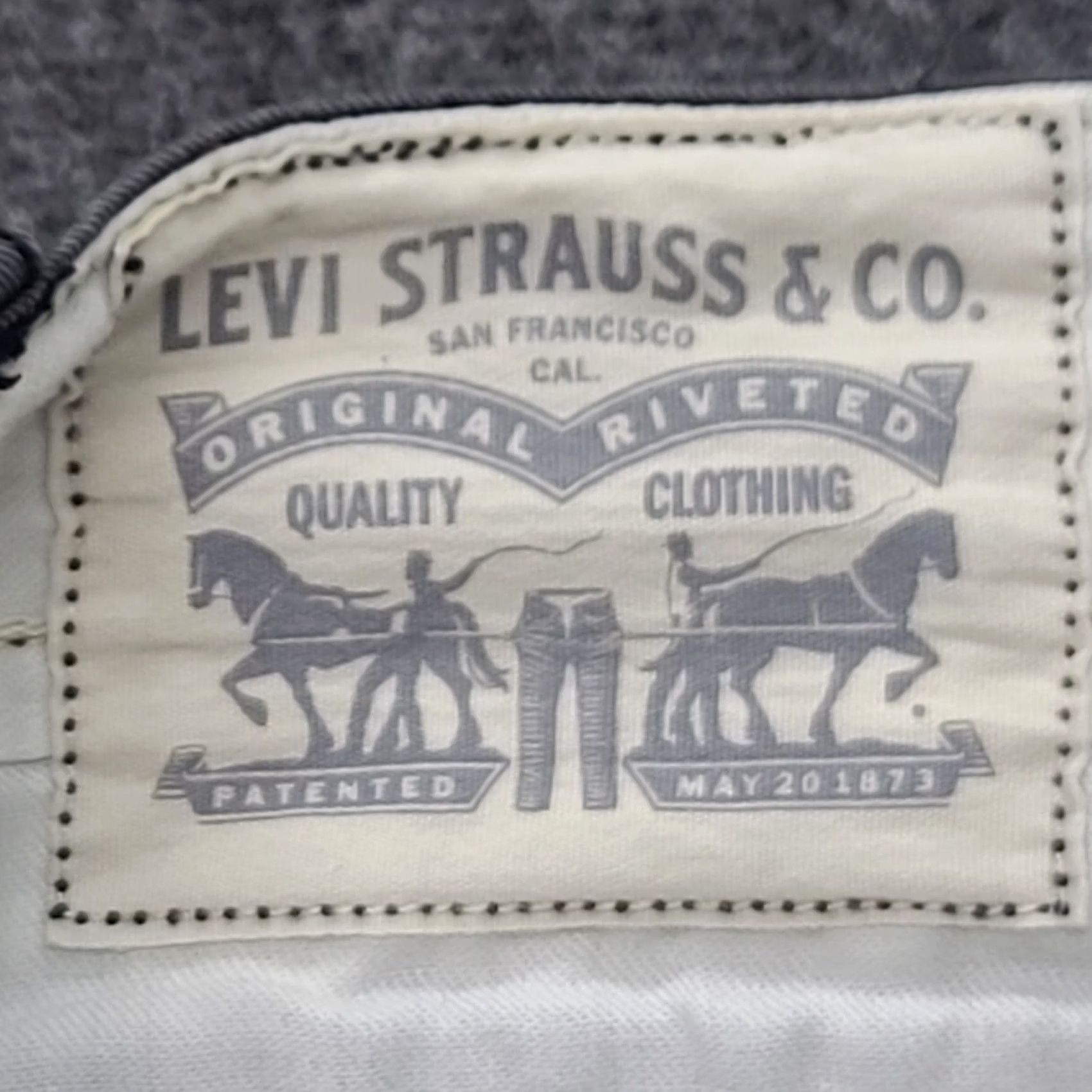 Levi's Levi's Cargo Shorts Mens Regular 38 Inseam 11" Gray Cotton Button Zipper Front Pocket 90s Outdoor Casual Travel Workwear Mens Size US 38 / EU 54 - 2 Thumbnail