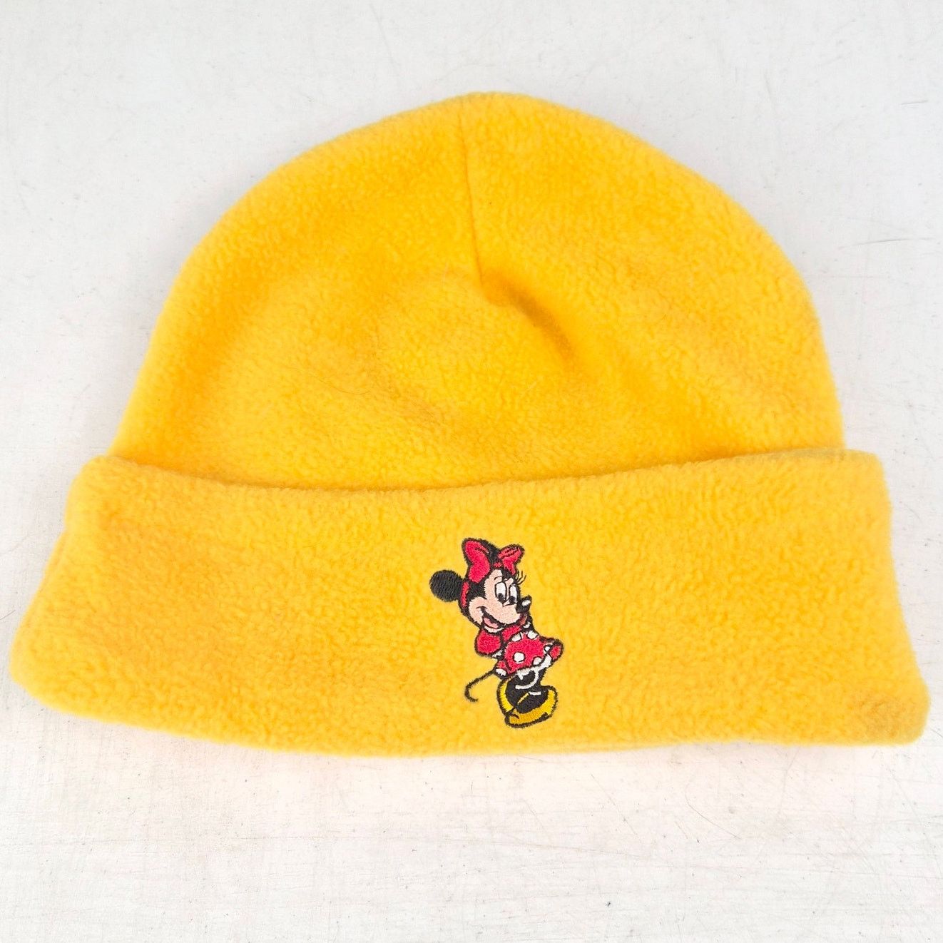 Disney 90s Minnie Mouse Beanie Yellow Fleece Walt Disney World OSFA Size ONE SIZE - 1 Thumbnail
