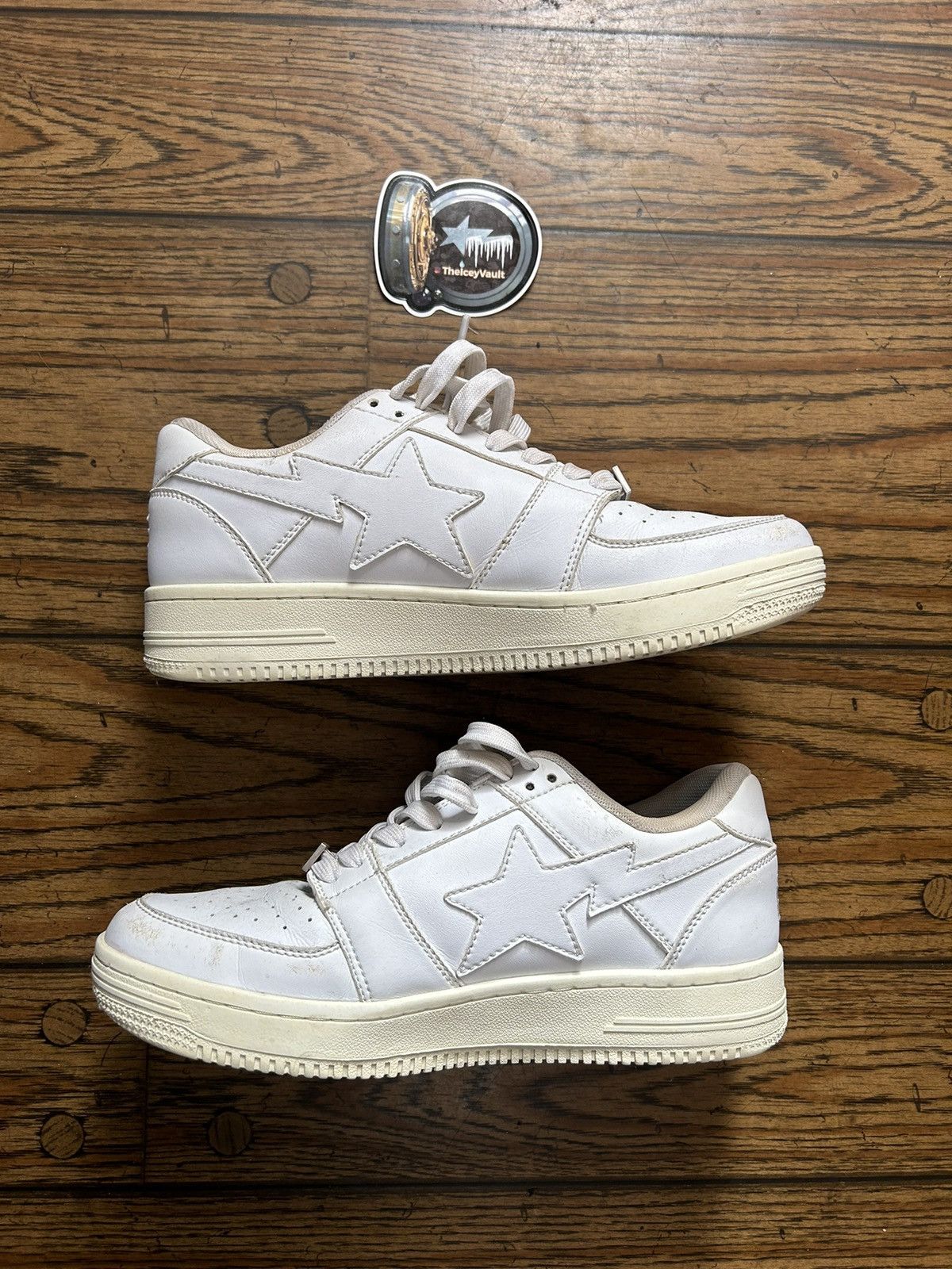 Bape Bape White/White Bapestas 9 Size US 9 / EU 42 - 2 Thumbnail