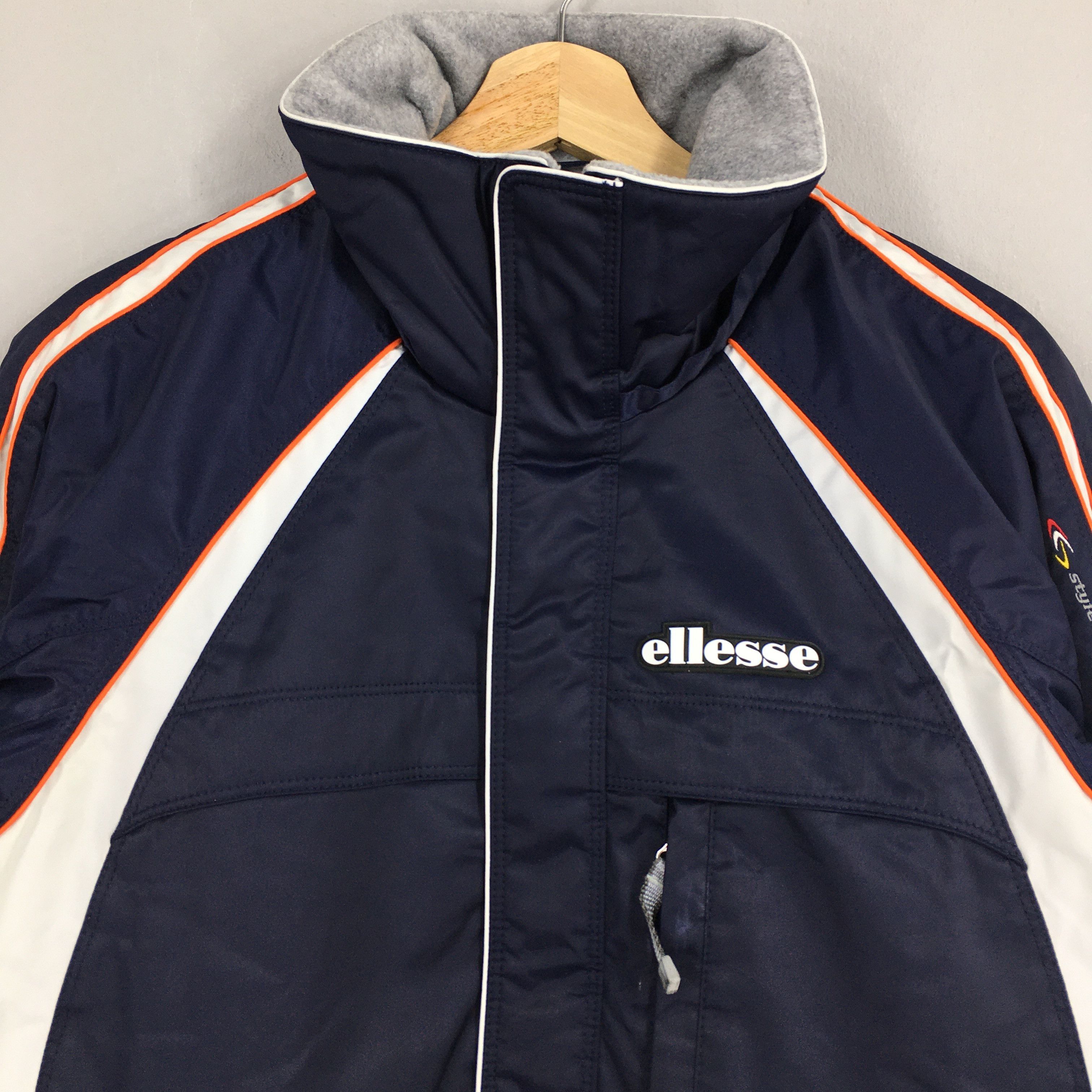 Vintage 90's Ellesse Ski Wear Blue Outerwear Jacket Medium