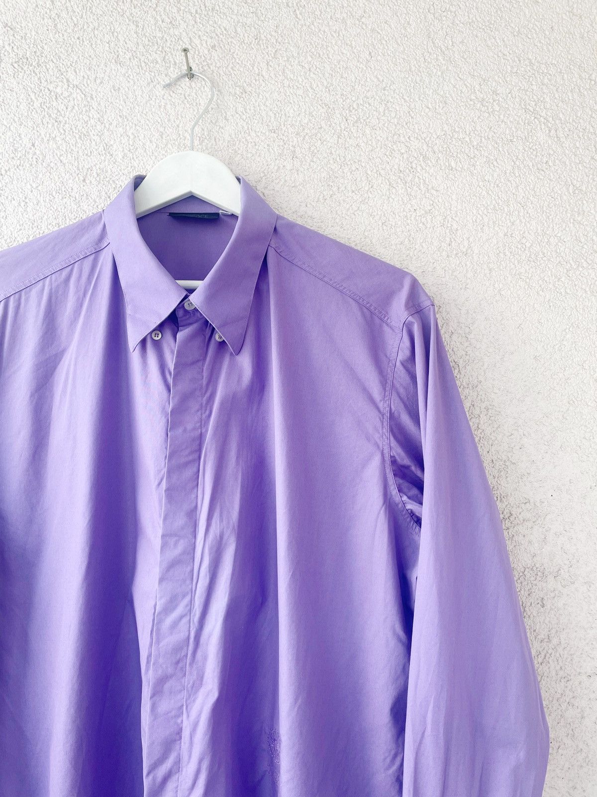 Versace Versace Classic V2 Purple Men Shirt Size 17/43 L-XL Size US L / EU 52-54 / 3 - 3 Thumbnail