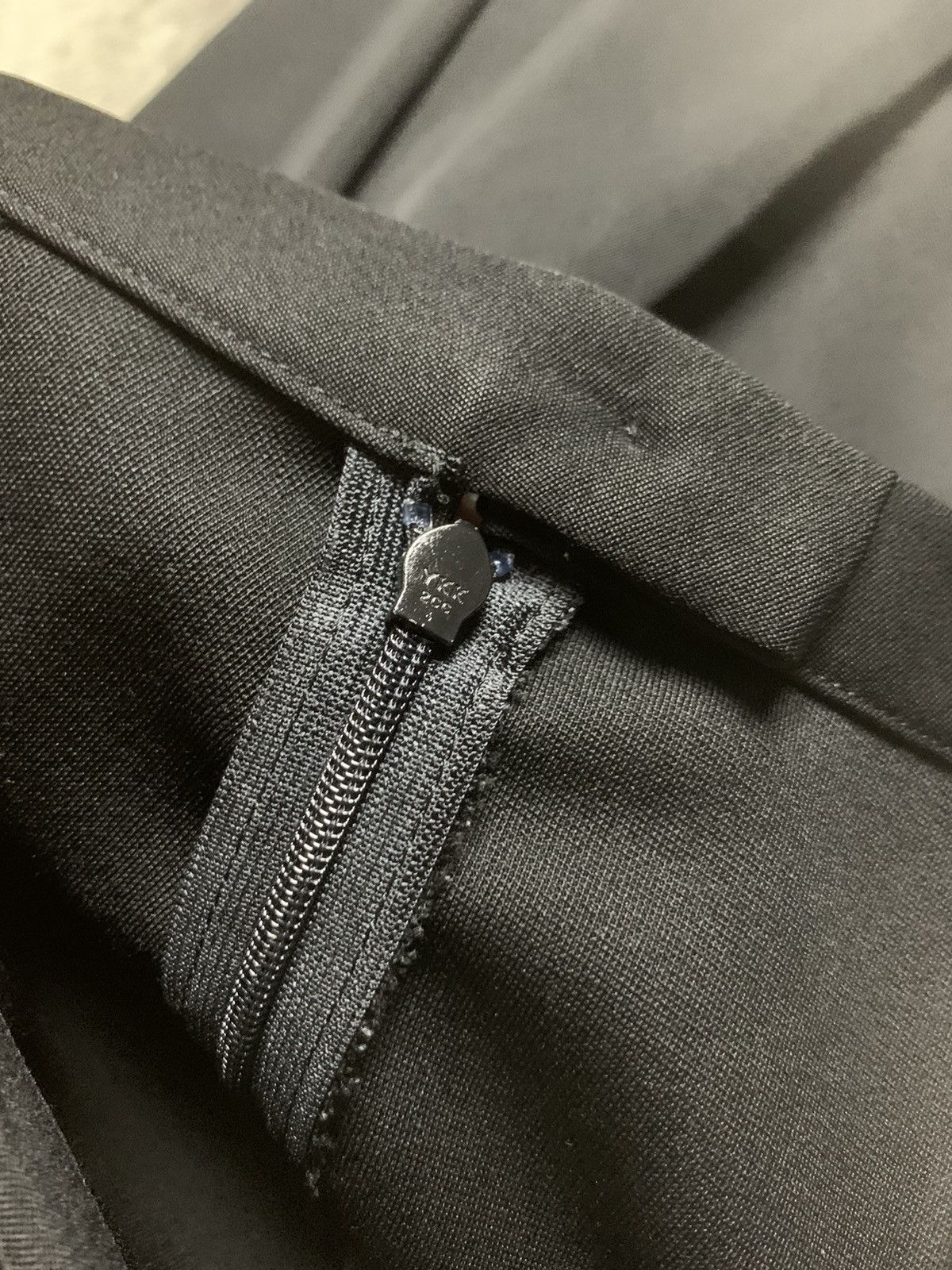 Yohji Yamamoto Iconic Yohji Yamamoto + Noir Black Wool Skirt Single Pleated Size 24" / US 00 / IT 34 - 8 Thumbnail