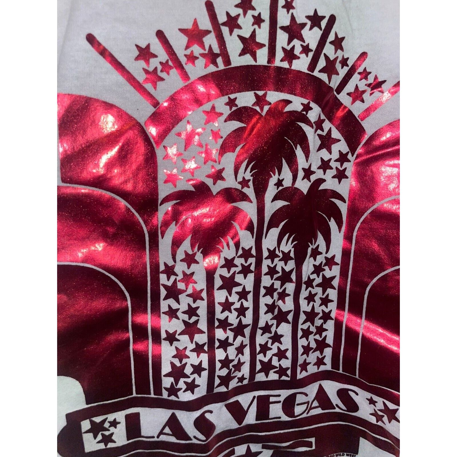 Jerzees Vintage Las Vegas Shirt Las Vegas Red Graphic White L Tee Size US L / EU 52-54 / 3 - 4 Thumbnail