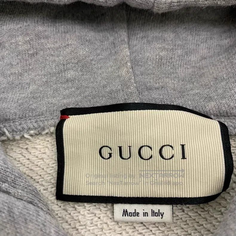 Gucci Gucci Grey slogan hoodie sweatshirt Size US M / EU 48-50 / 2 - 6 Thumbnail
